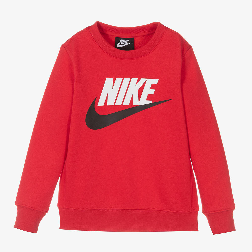 travesura Plata siesta Nike - Sudadera roja de algodón para niño | Childrensalon