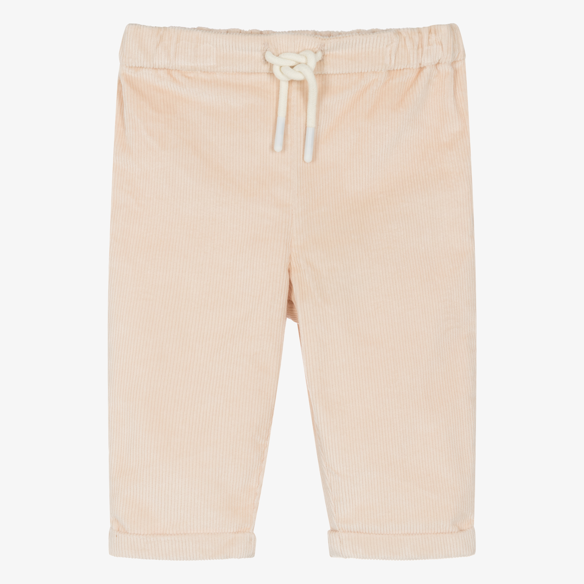 Laranjinha - Boys Beige Cotton Trousers | Childrensalon