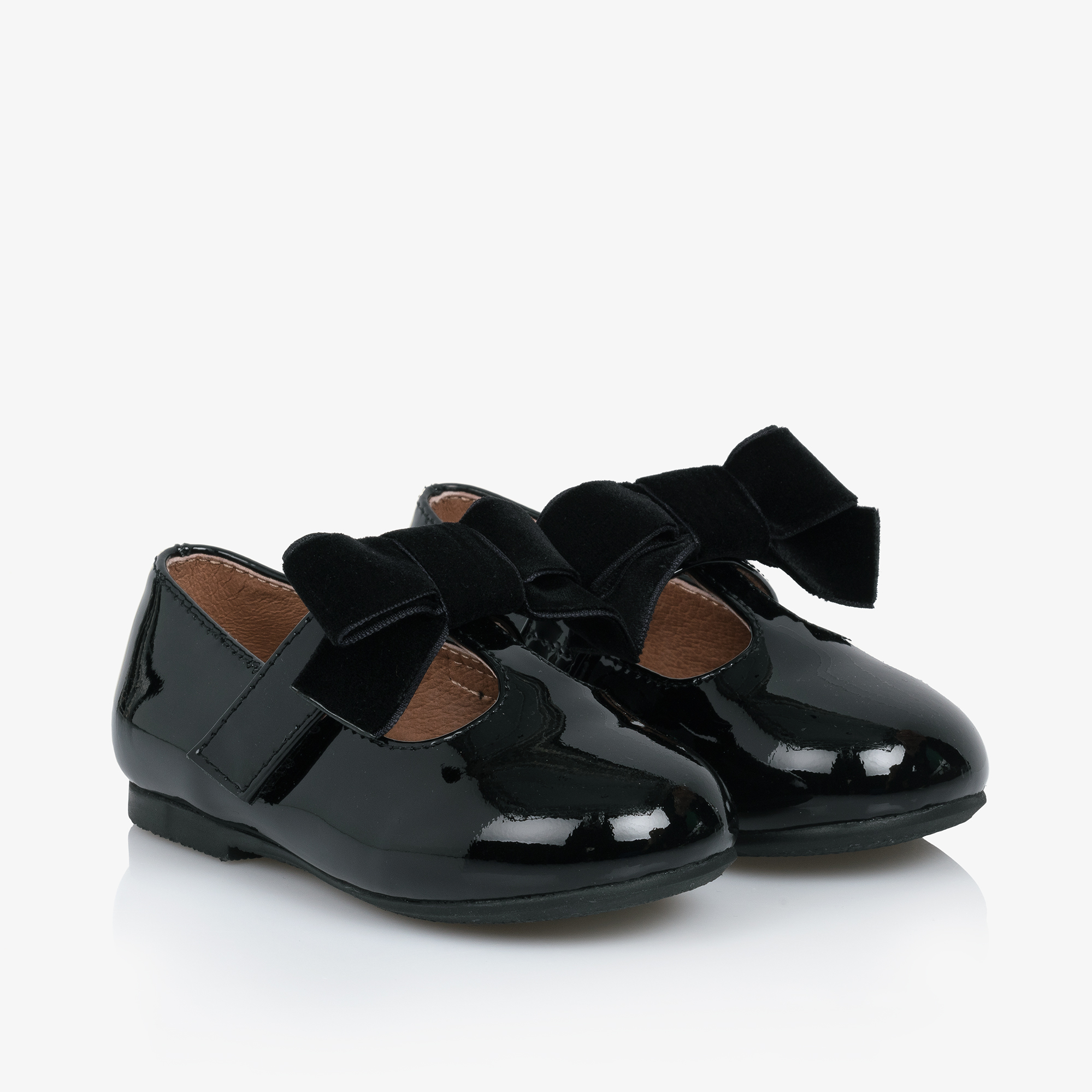 Black patent leather baby girl shoes on sale