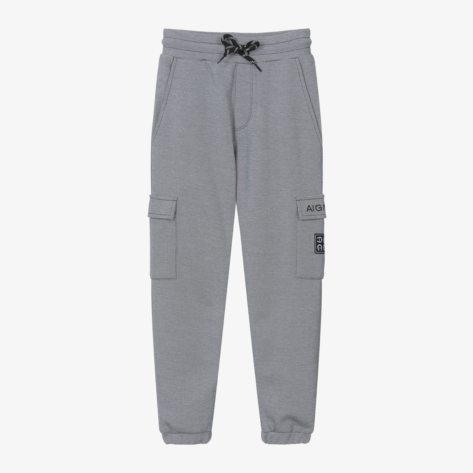 AIGNER Boys Grey Cotton Cargo Joggers Childrensalon