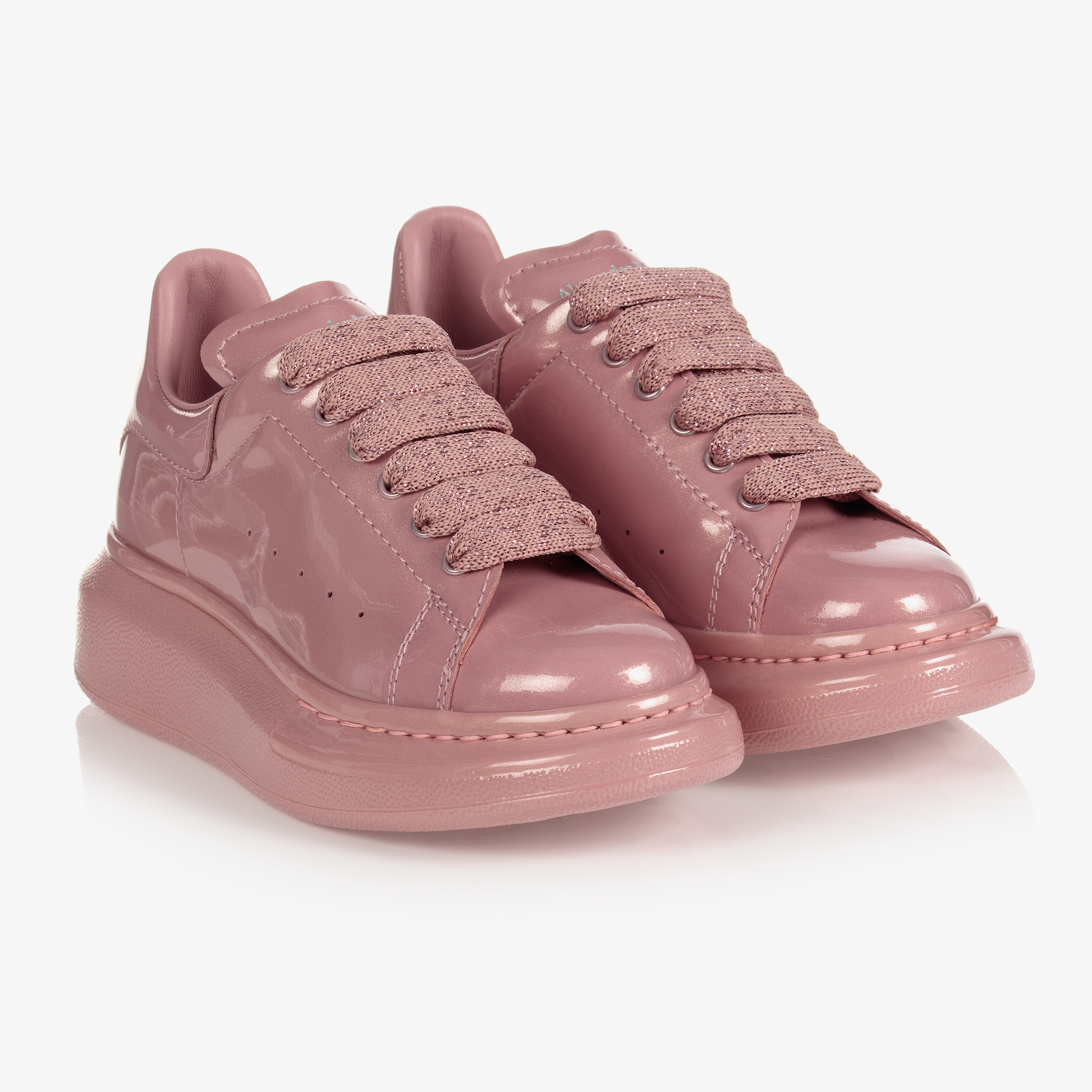 alexander mcqueen pink and white trainers