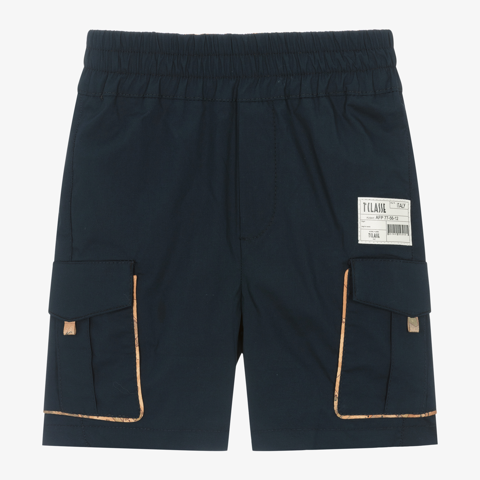 alviero-martini-boys-black-cotton-logo-shorts-childrensalon