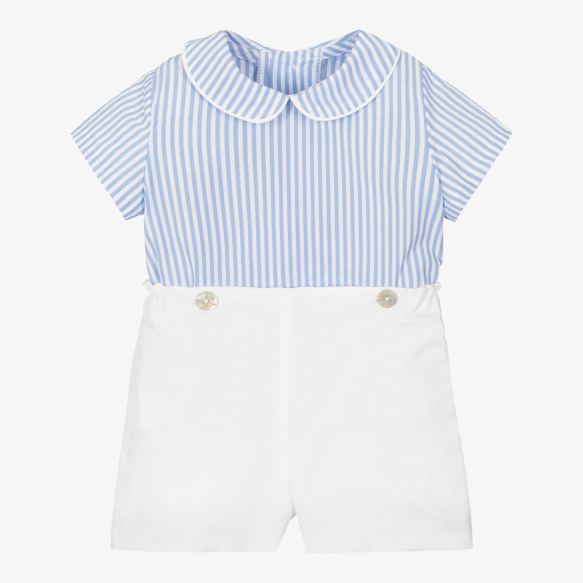 Baby boy outlet white linen outfit