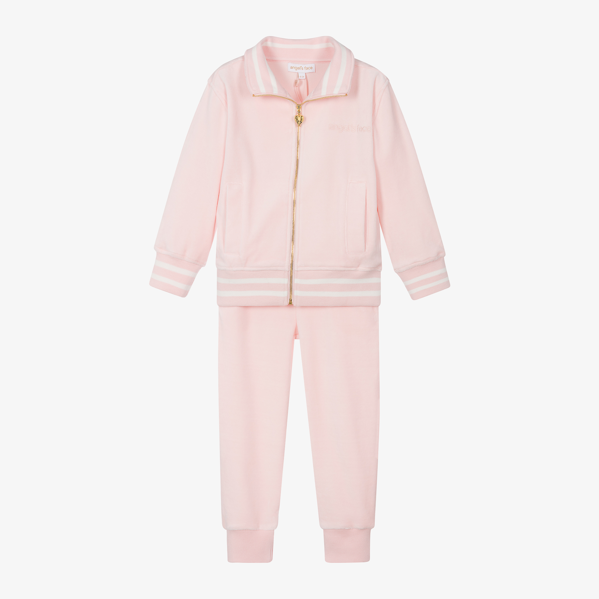 Versace - Pink Cotton Baby Tracksuit | Childrensalon