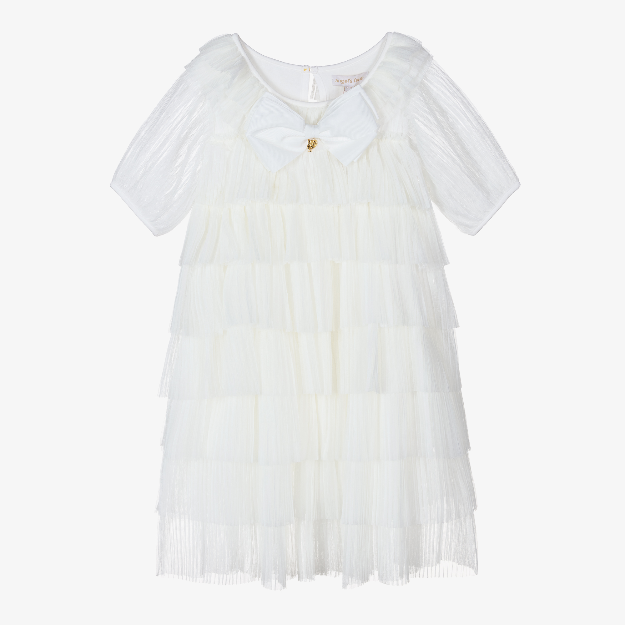 Angel's Face - Pastel Stripes Tulle Dress | Childrensalon