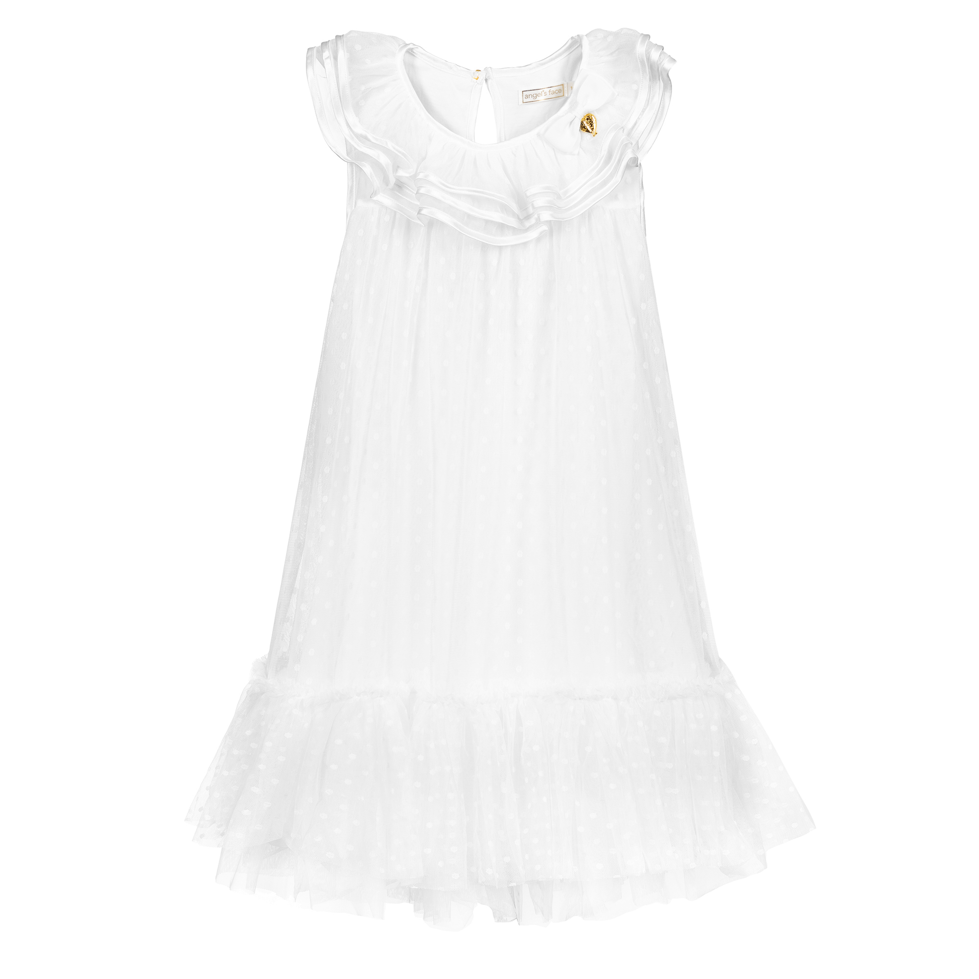 Angel's Face - Black Jersey & Tulle Dress | Childrensalon