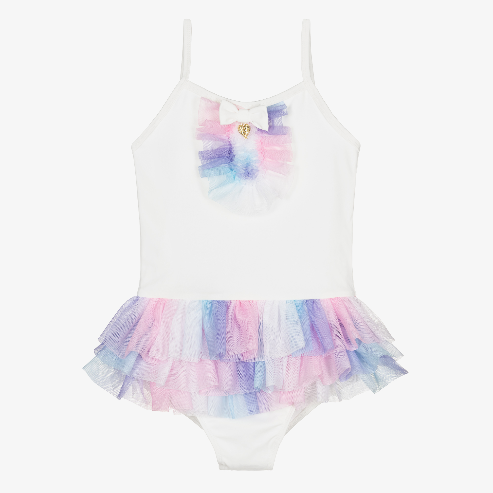 Angel’s Face - Girls Blue Swimsuit (UPF50+) | Childrensalon