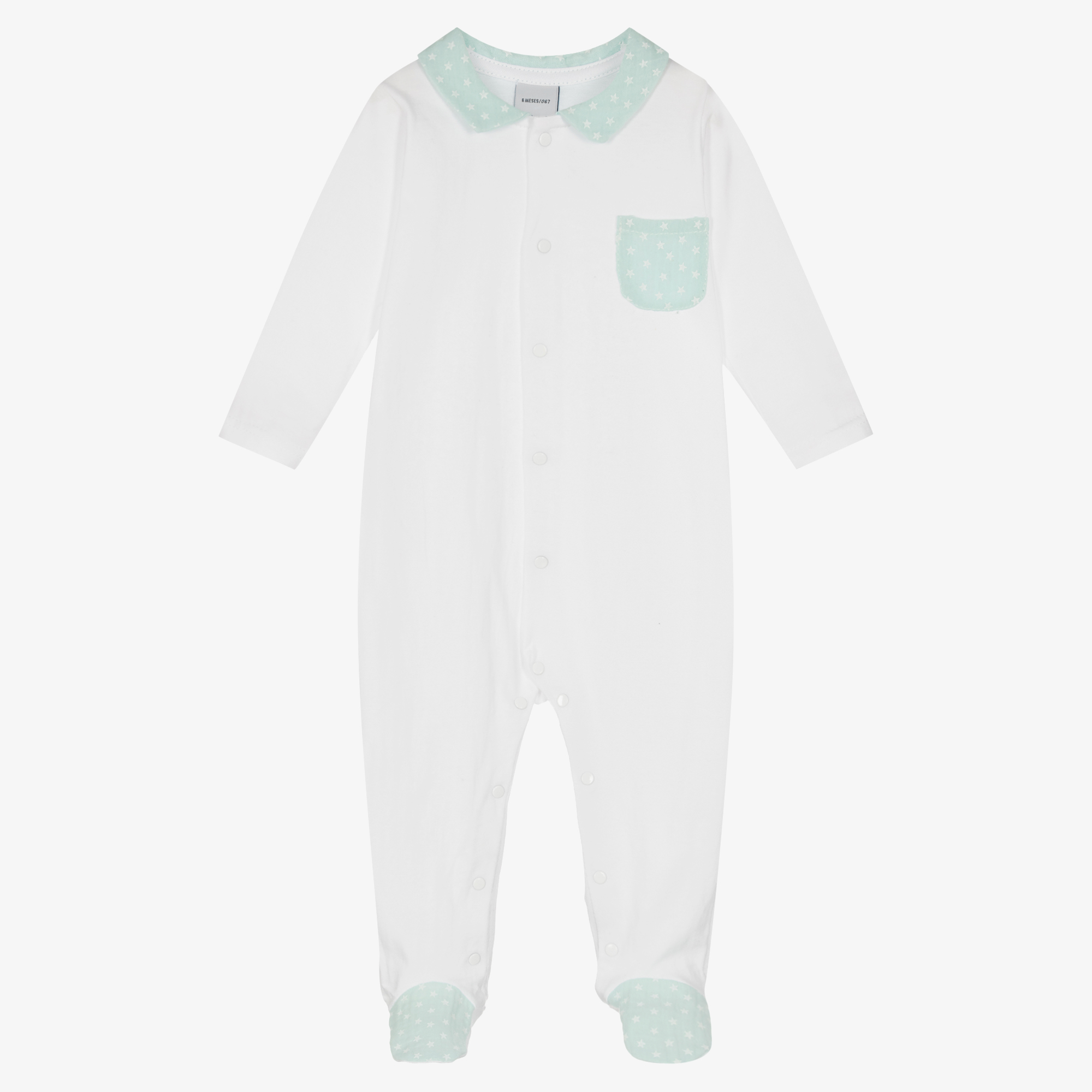 Babidu - Green Cheesecloth Dungarees | Childrensalon