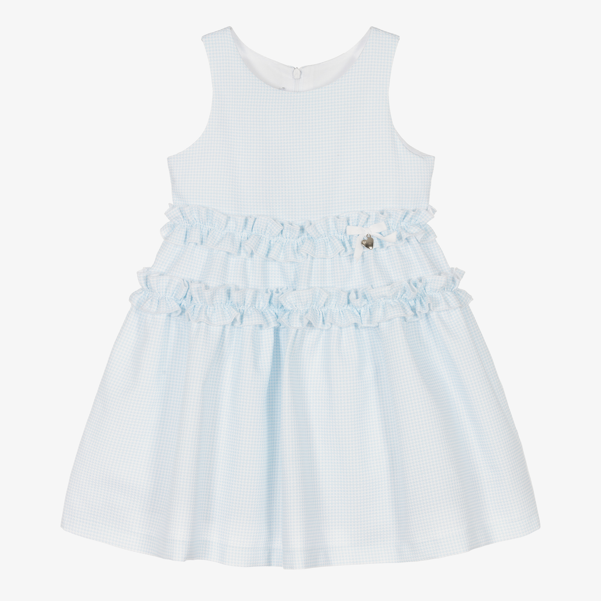 Balloon Chic - Girls White Cotton Dress | Childrensalon