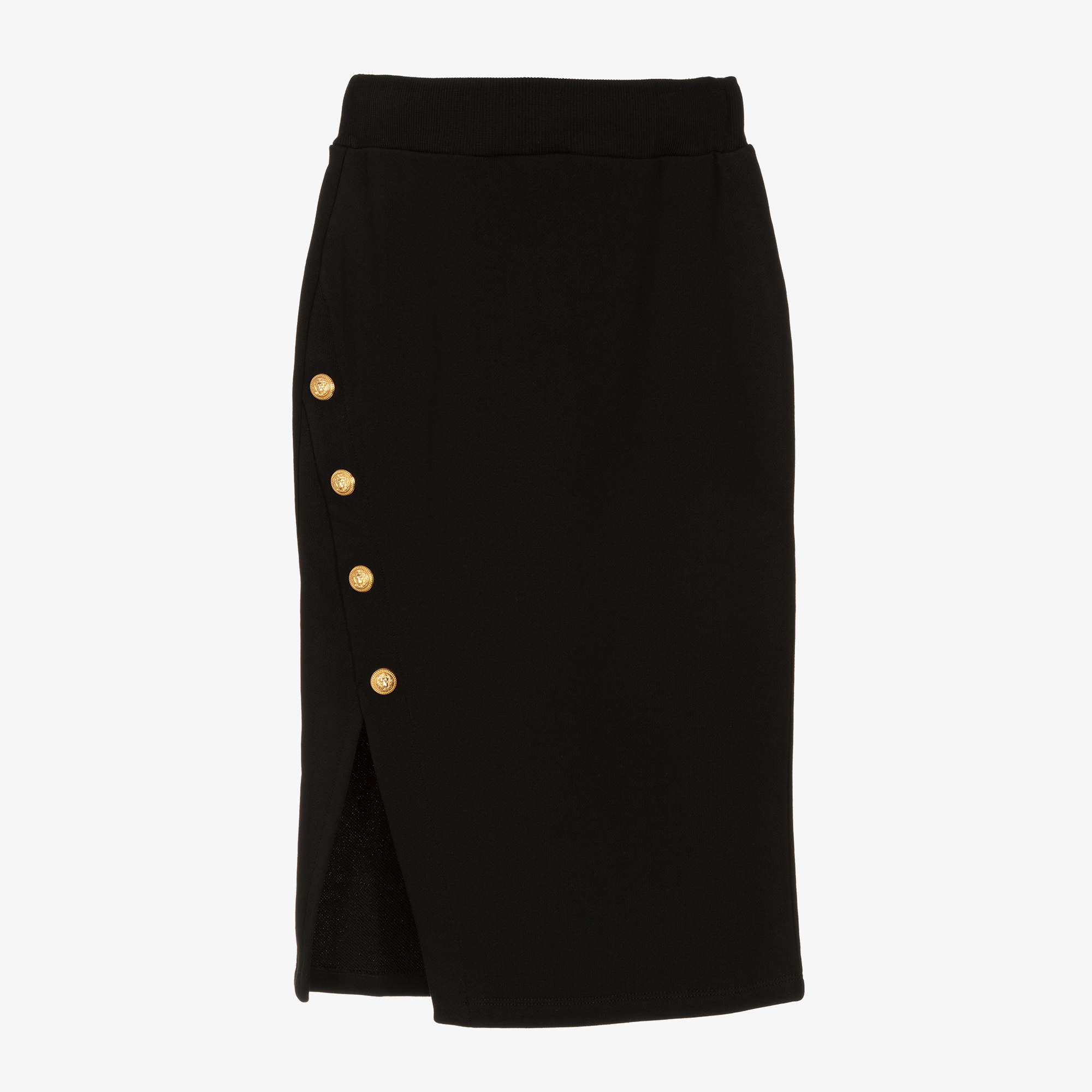 Black cotton jersey skirt hotsell