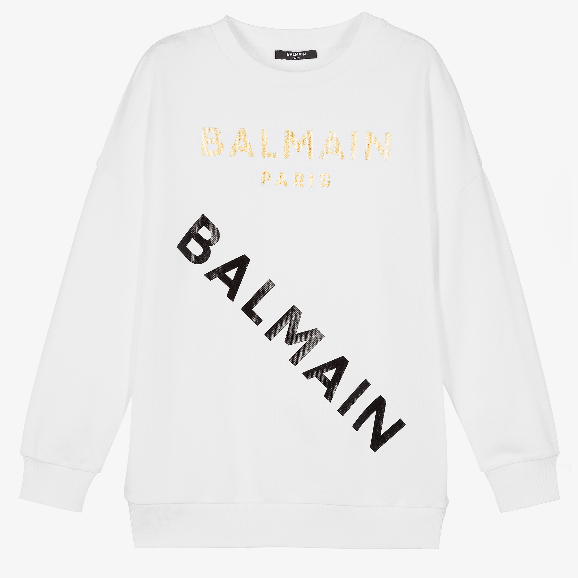 Balmain - Teen Black Logo Sweatshirt | Childrensalon