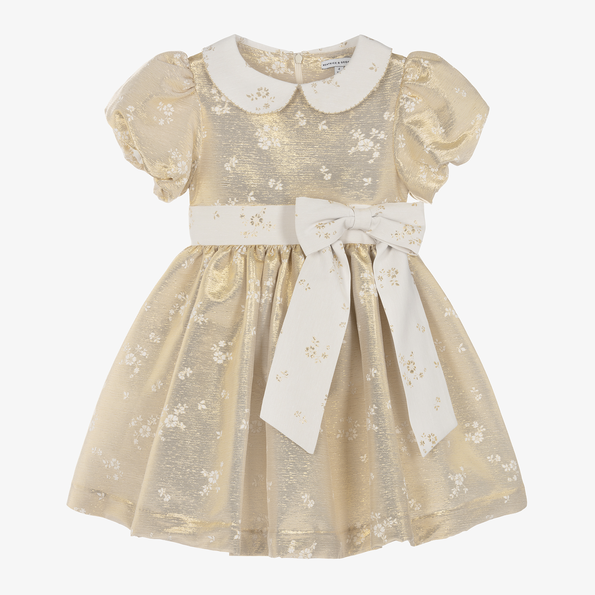 Golden dress for baby hot sale girl