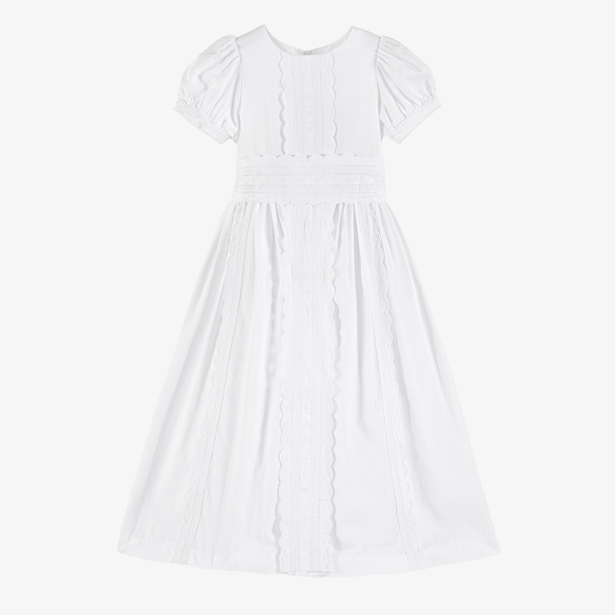 White cotton dress for 2024 girls