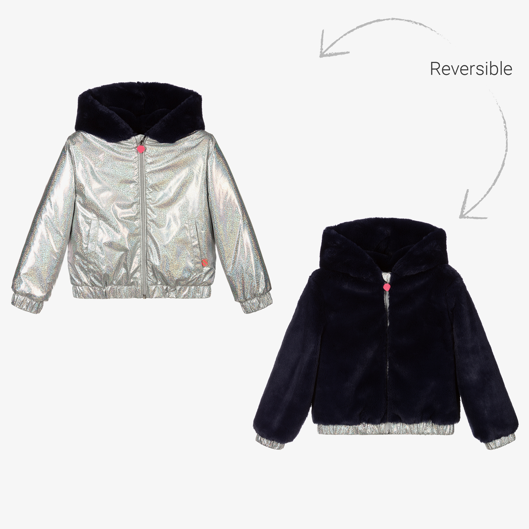 Billieblush - Girls Reversible Bomber Jacket | Childrensalon