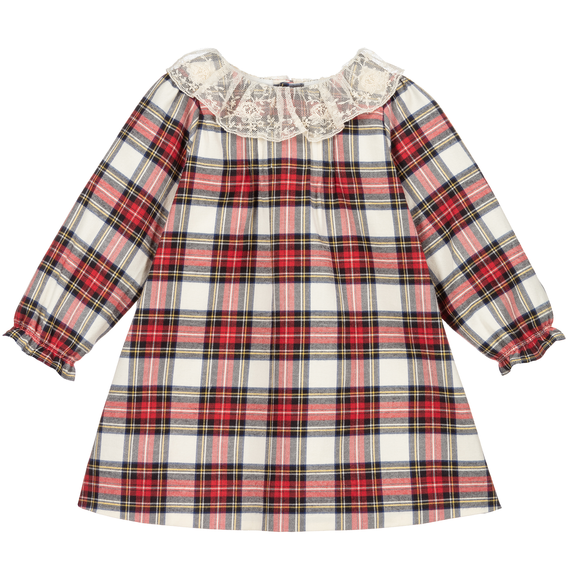 red check baby dress