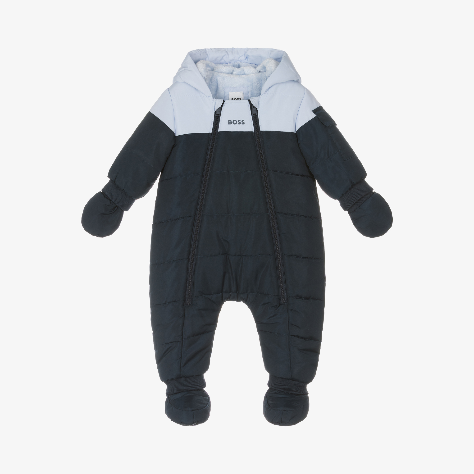 BOSS Baby Boys Navy Blue Snowsuit Childrensalon