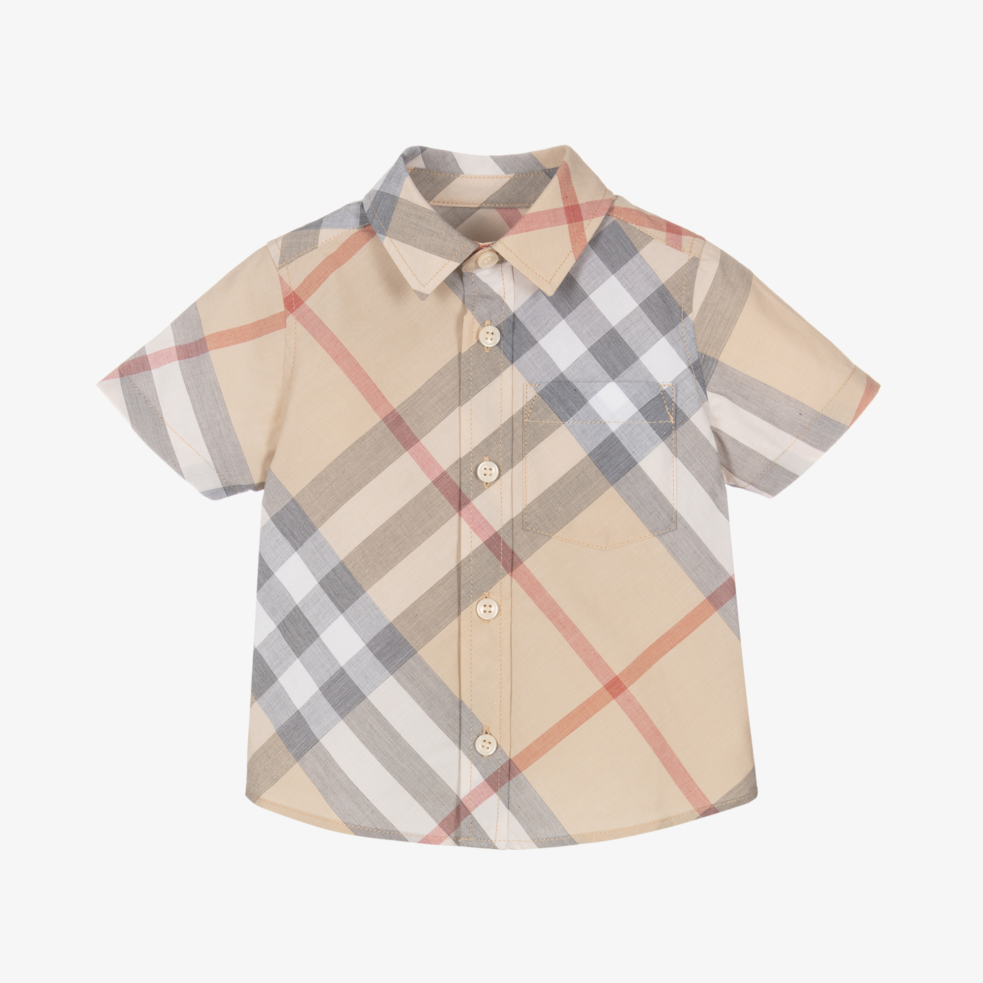 Burberry Baby Boys Beige Check Owen Shirt