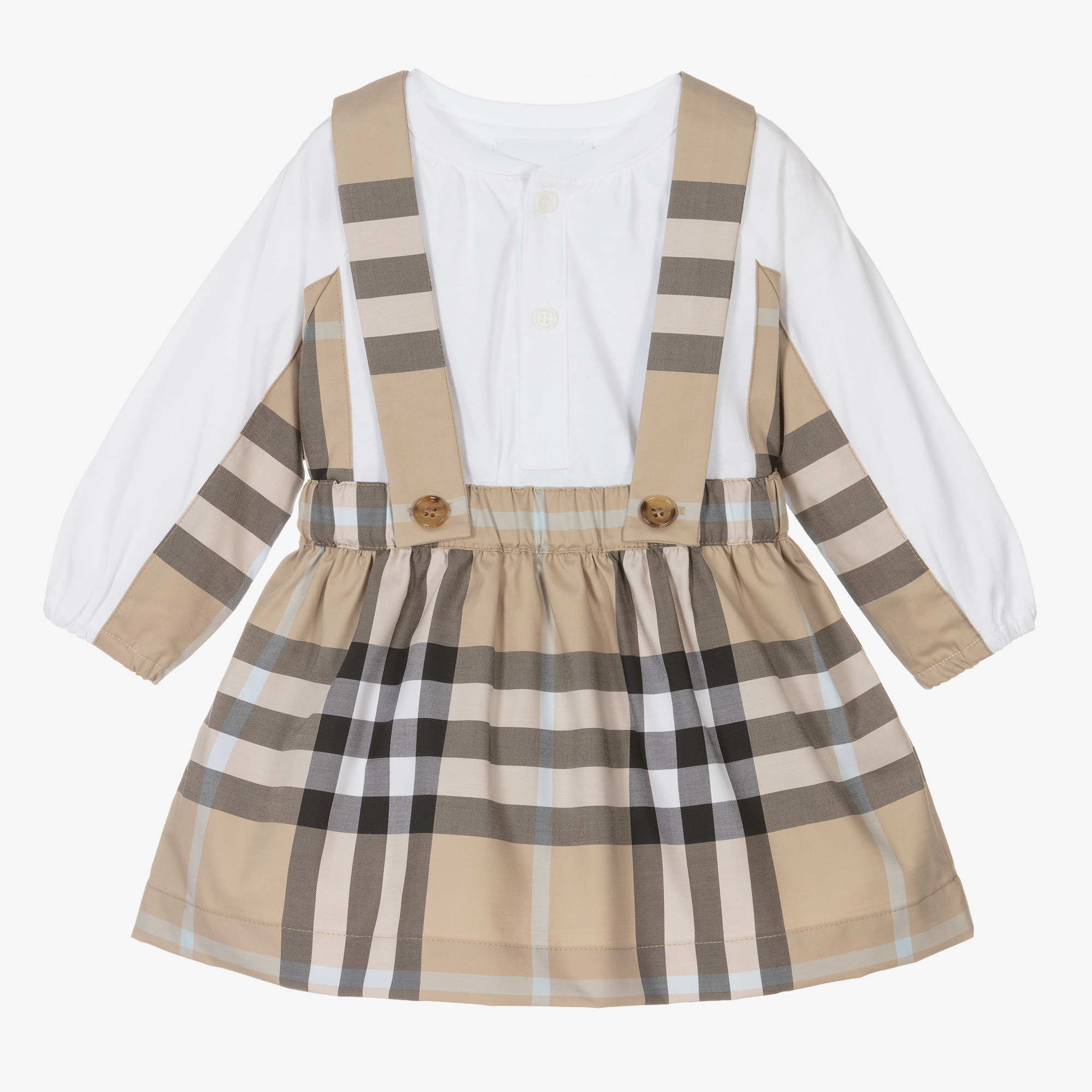 Burberry - Baby Girls Check Skirt Set | Childrensalon