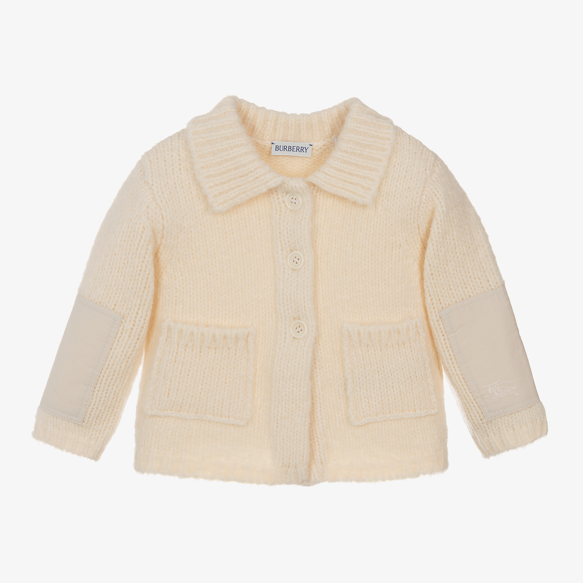 BURBERRY Ivory 100% Cashmere high quality Cardigan 6m