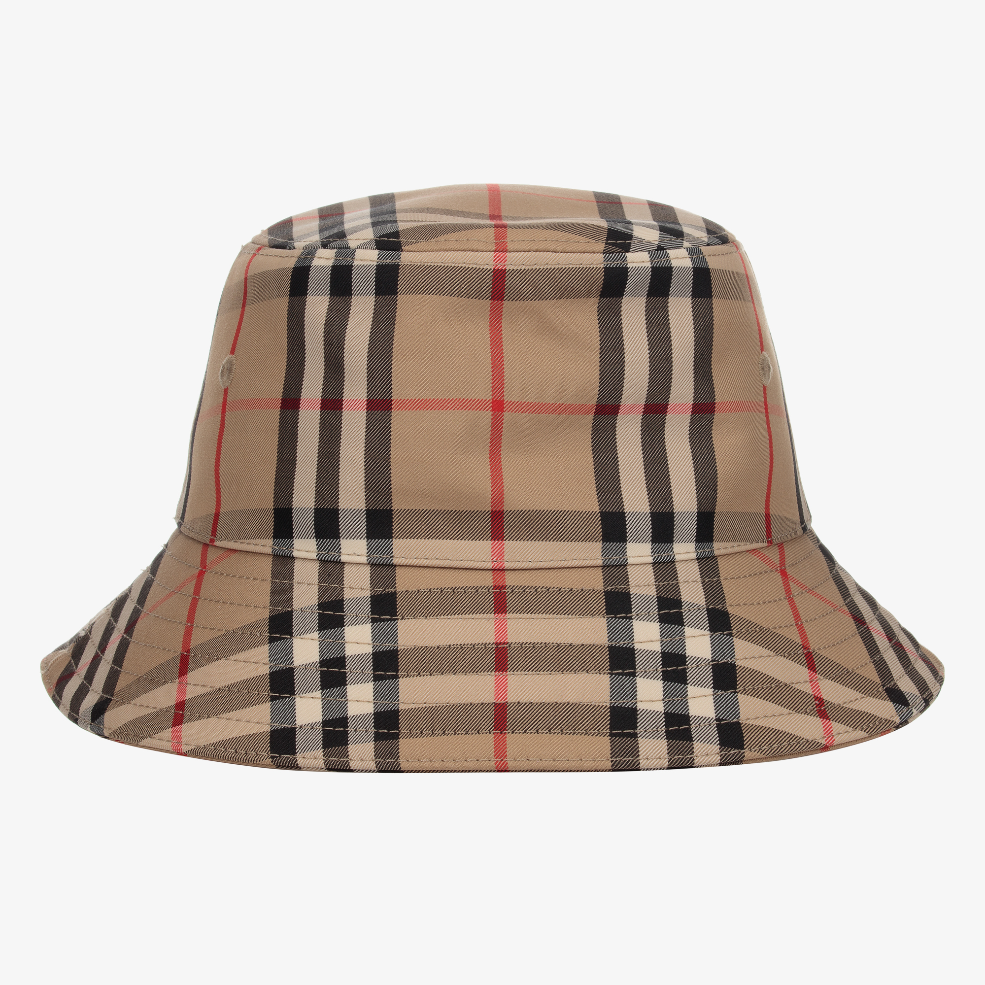 Burberry - Beige Vintage Check Bucket Hat | Childrensalon