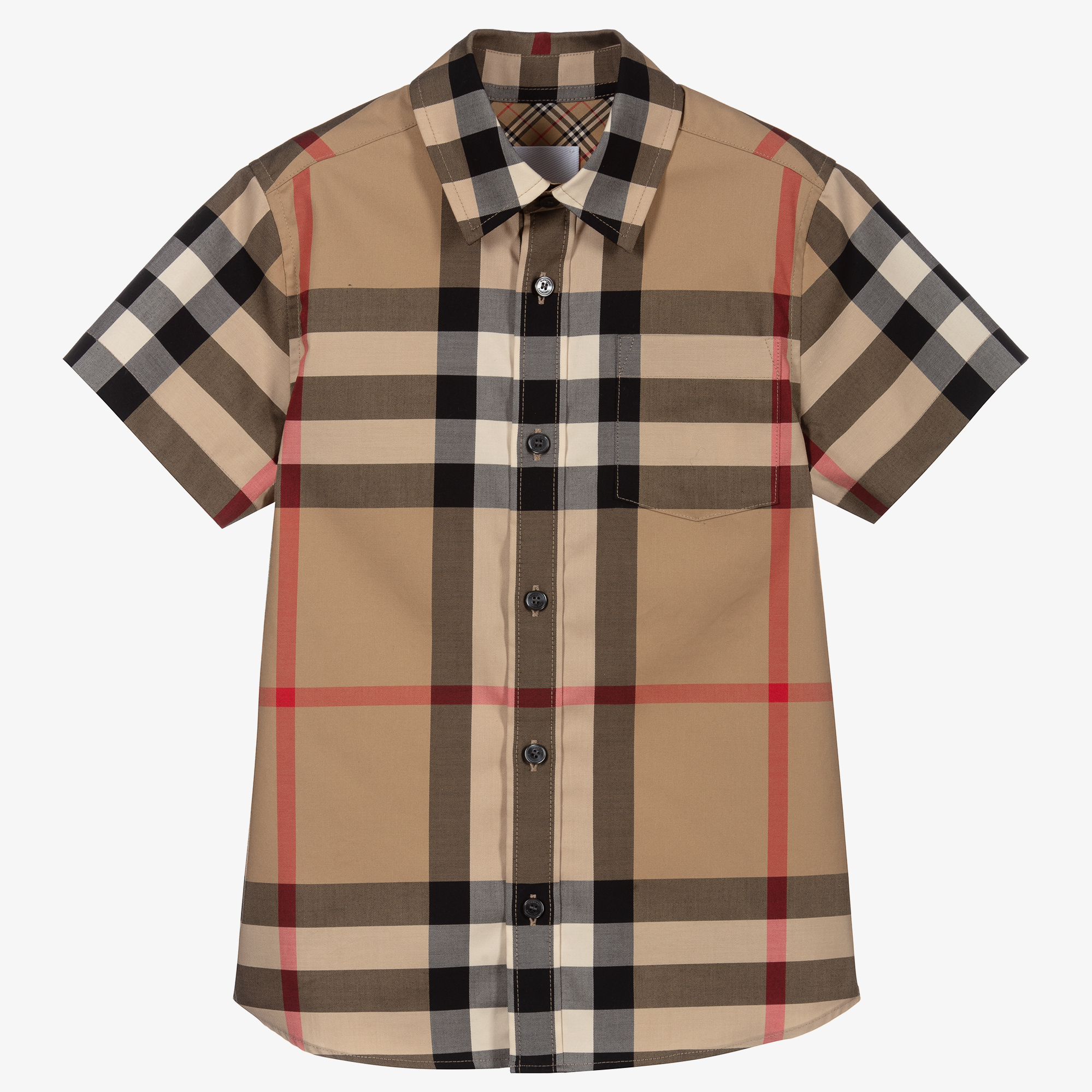 Burberry - White Cotton Logo Shirt | Childrensalon