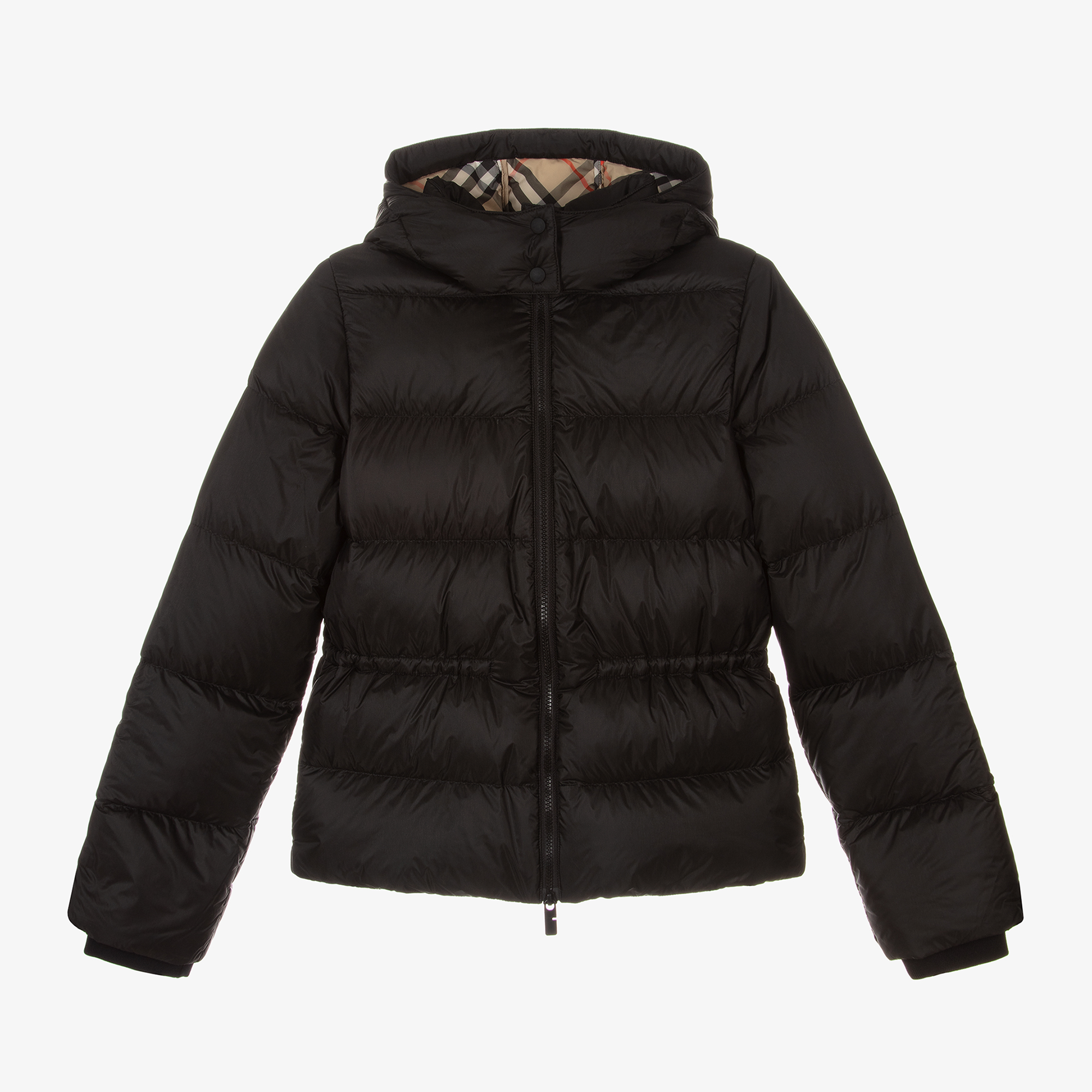 Burberry black puffer coat on sale