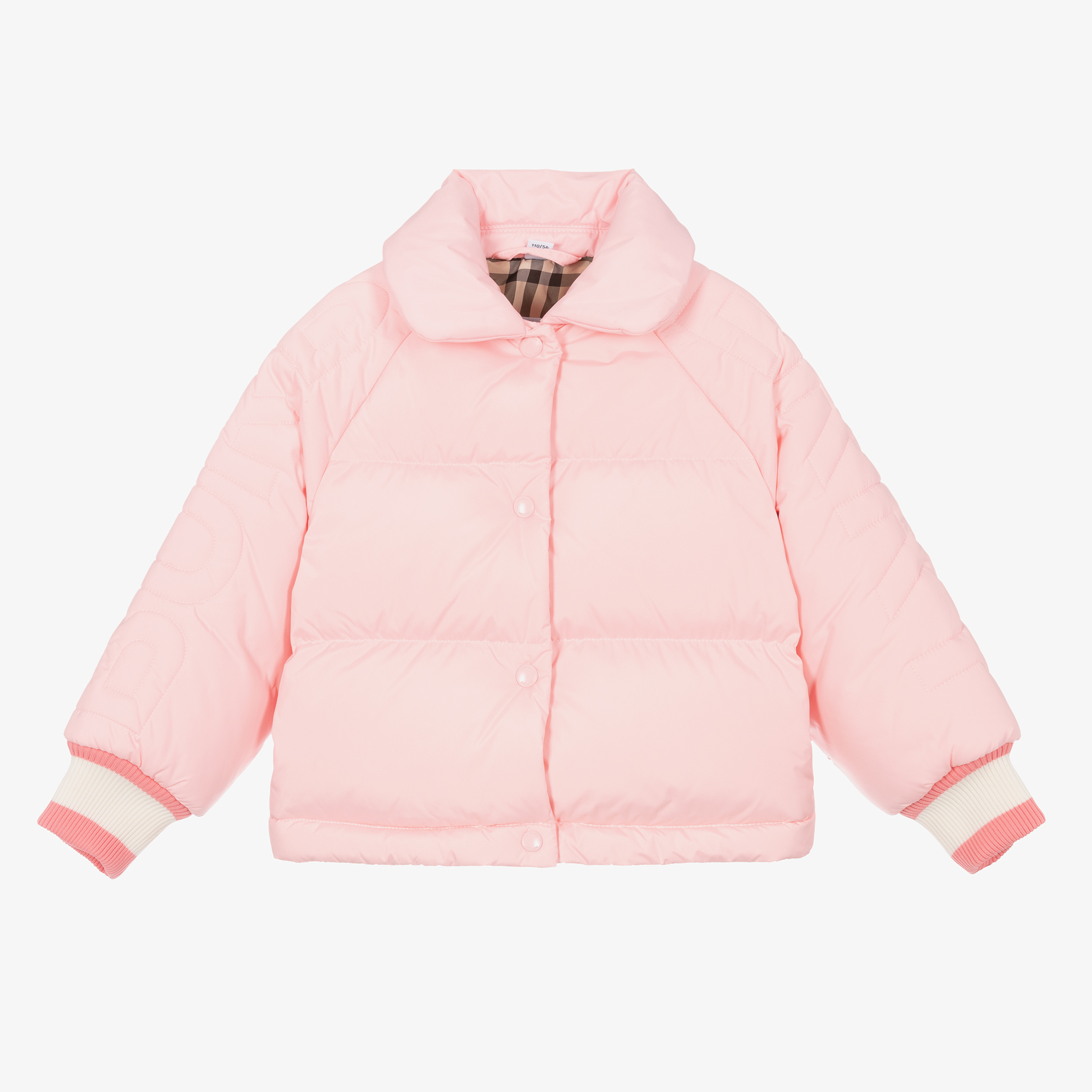 Burberry - Pink Logo Baby Jacket | Childrensalon