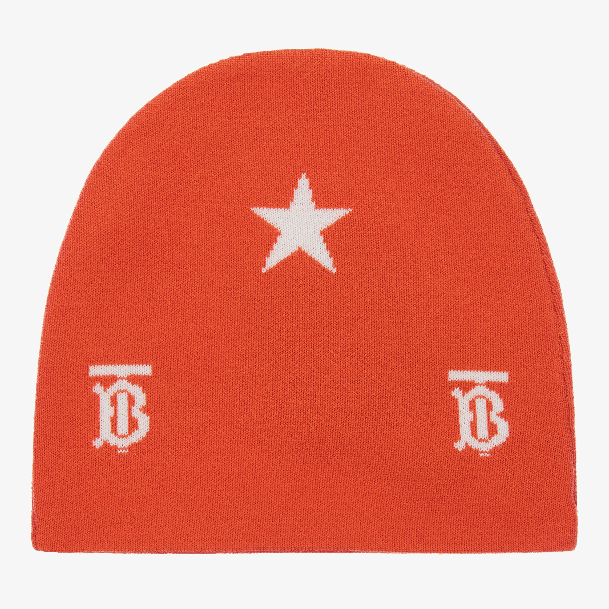 orange burberry hat