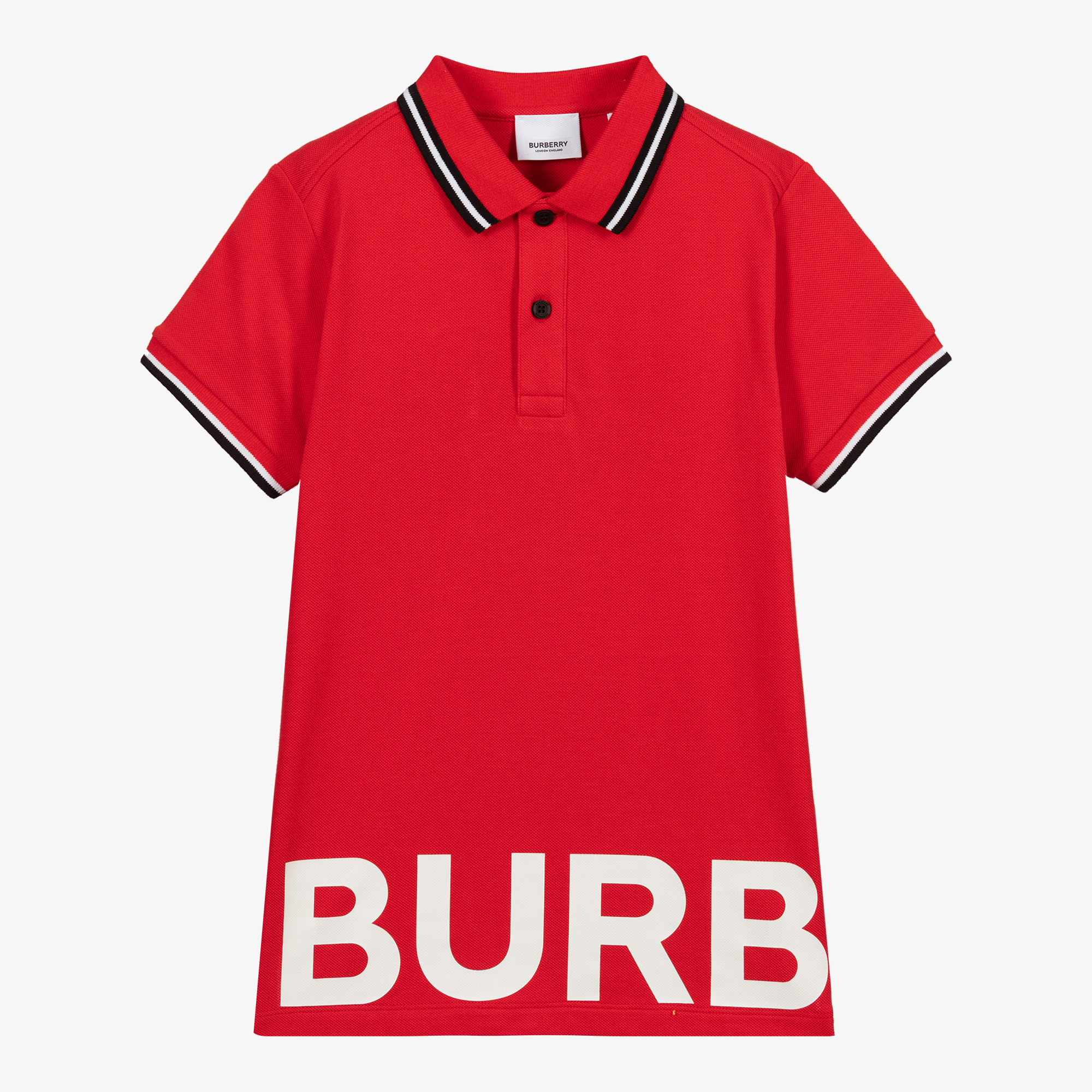 red burberry polo