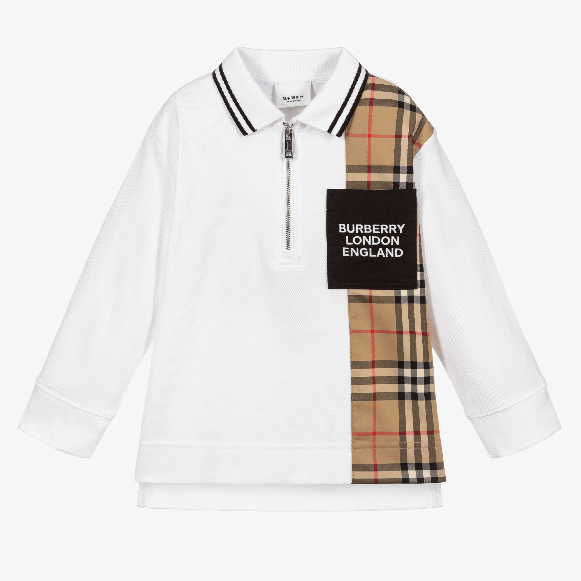Burberry - Beige Polo Shirt Childrensalon