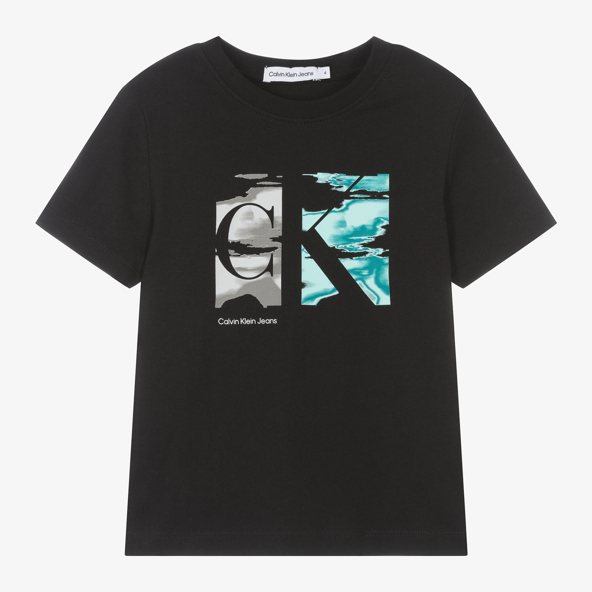 Calvin Klein - Boys Black Cotton T-Shirt