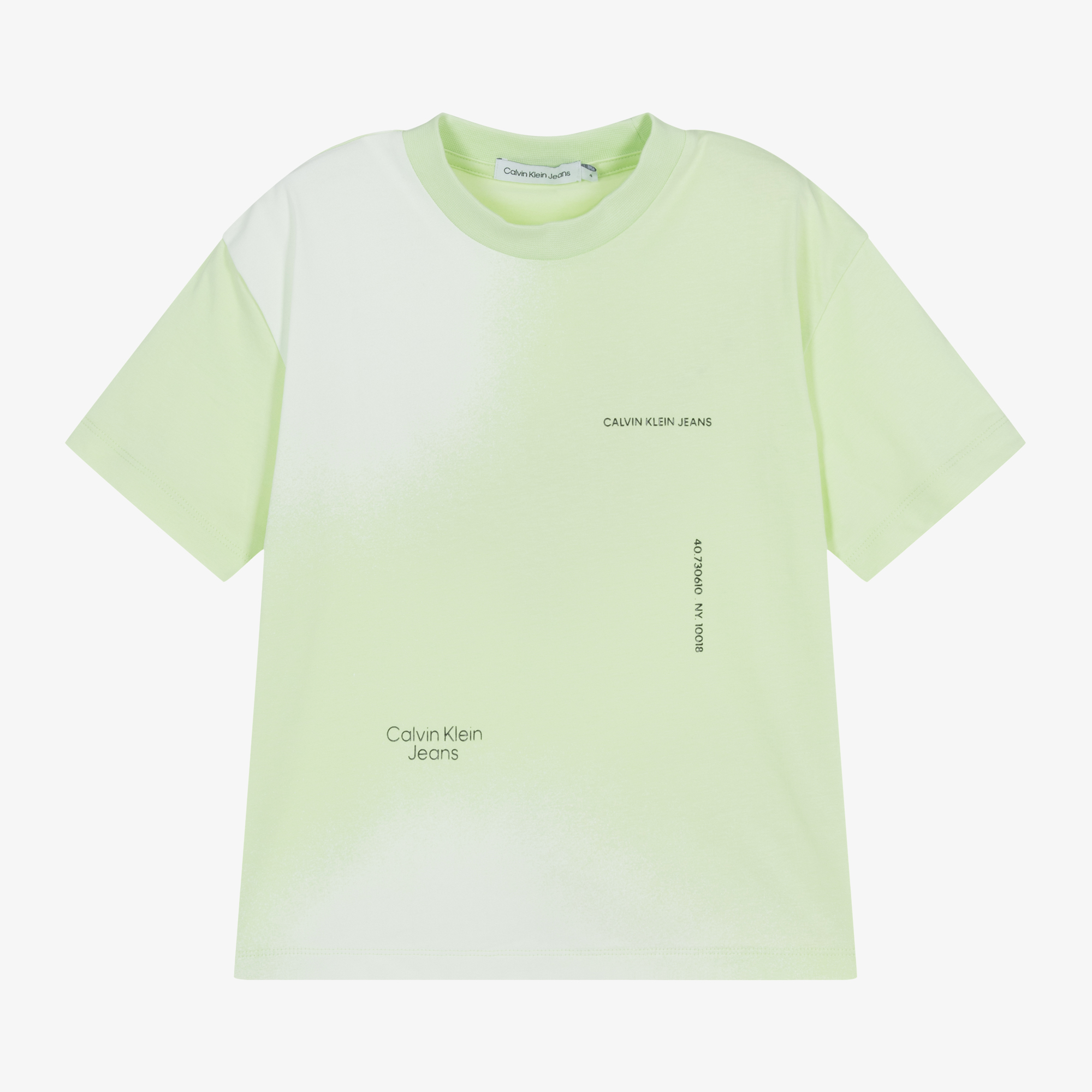 Calvin klein best sale green t shirt