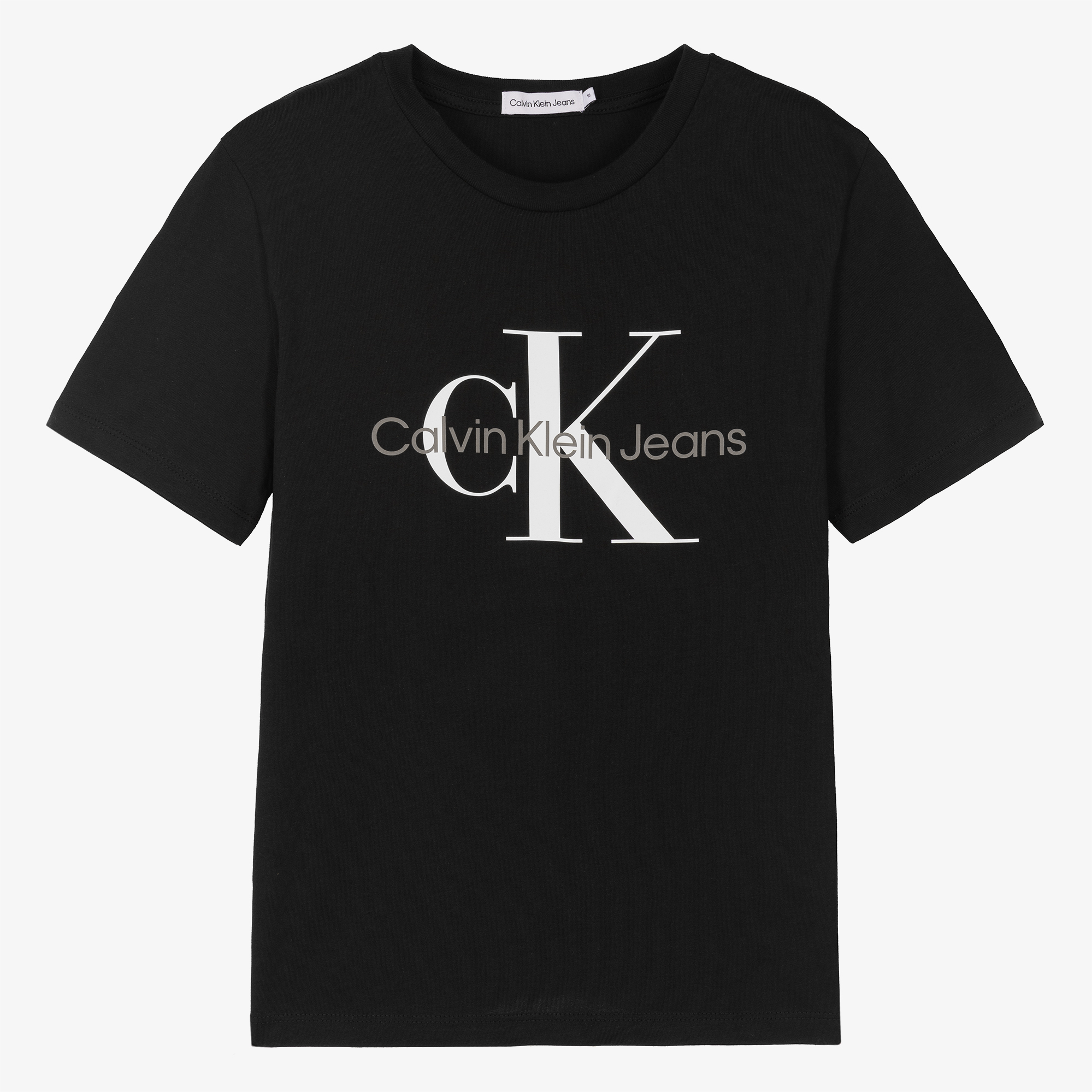 Calvin Klein Jeans - Teen Black Cotton Logo T-Shirt