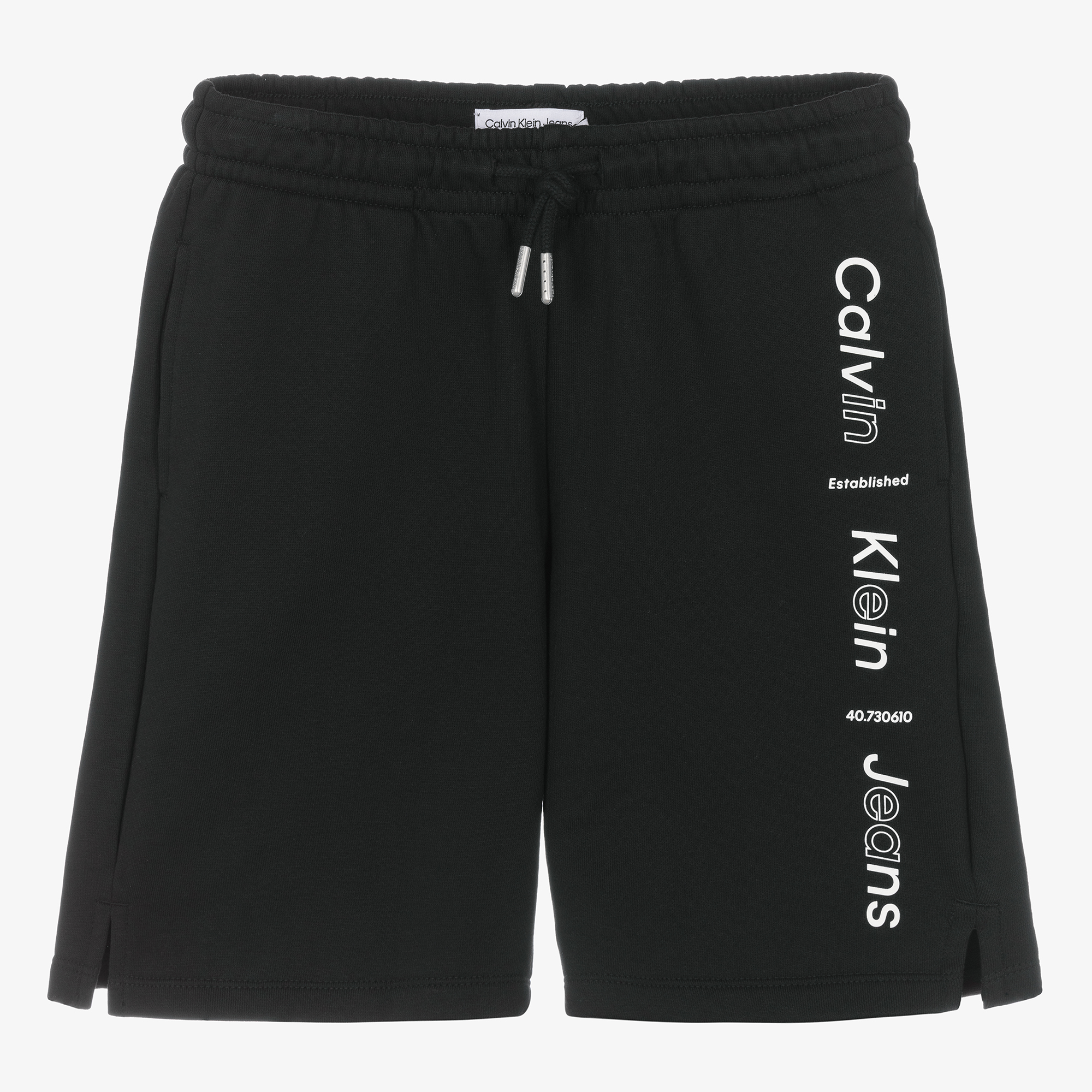 Calvin Klein Jeans - Black Organic Cotton Shorts | Childrensalon