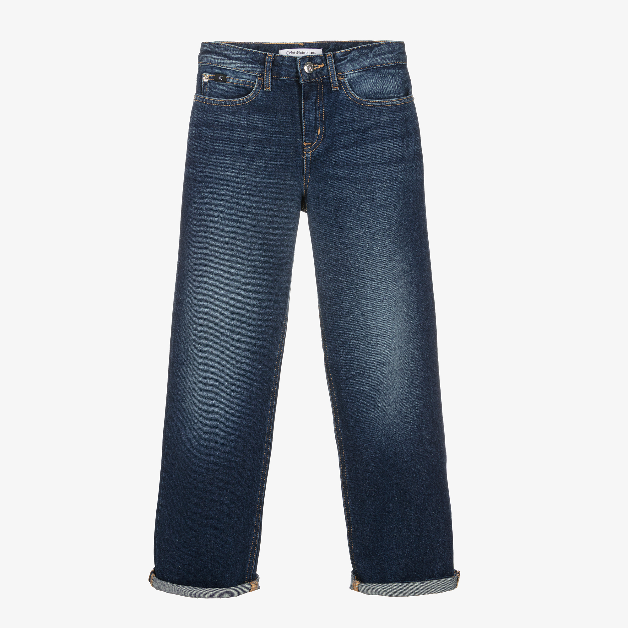 Calvin Klein Jeans - Girls Blue Denim Skinny Jeans | Childrensalon