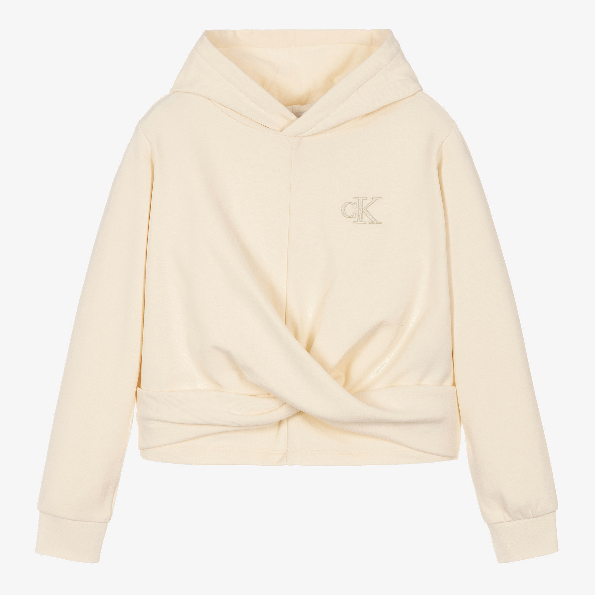 Calvin klein women's twisted clearance fleece pullover