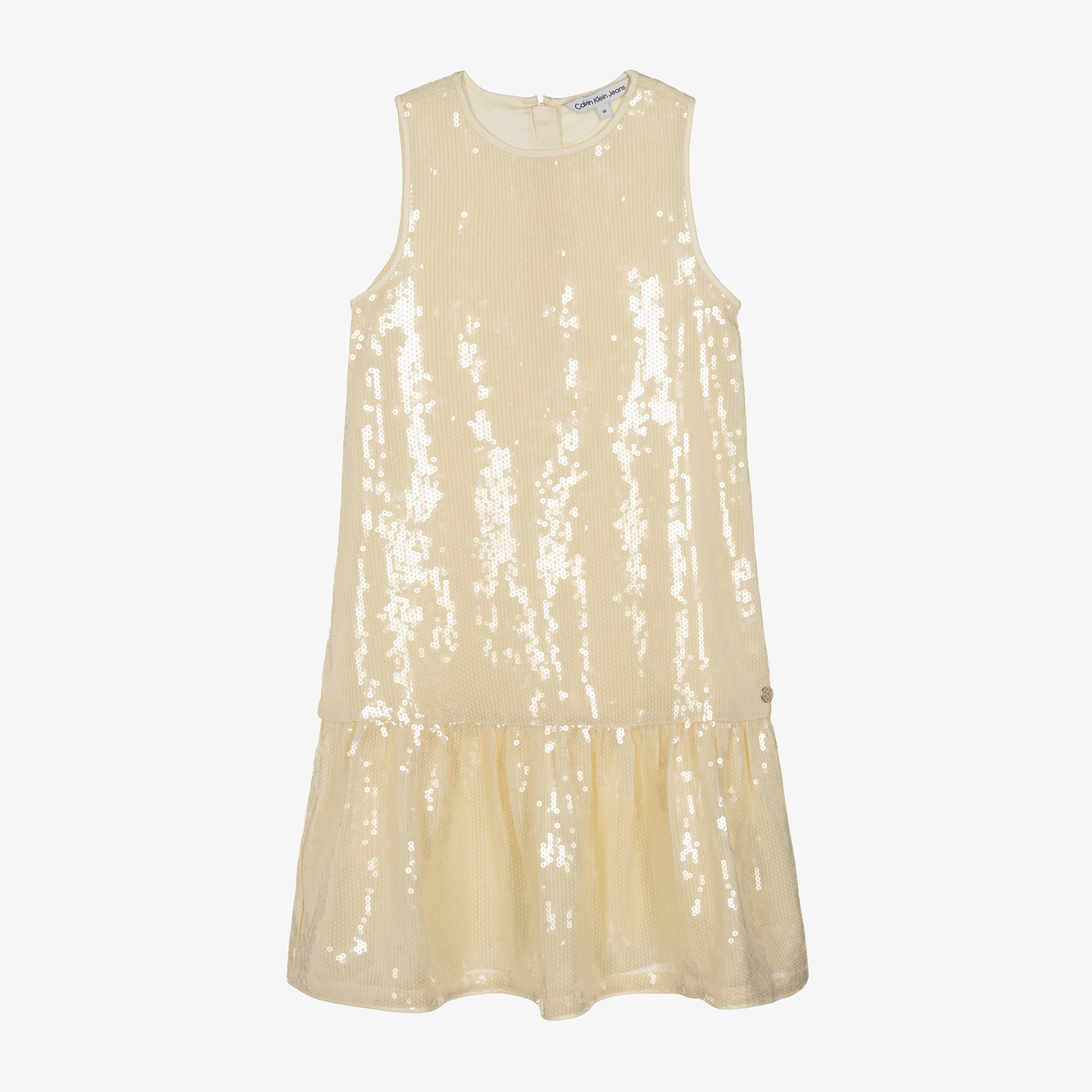 Calvin klein 2024 gold sequin dress