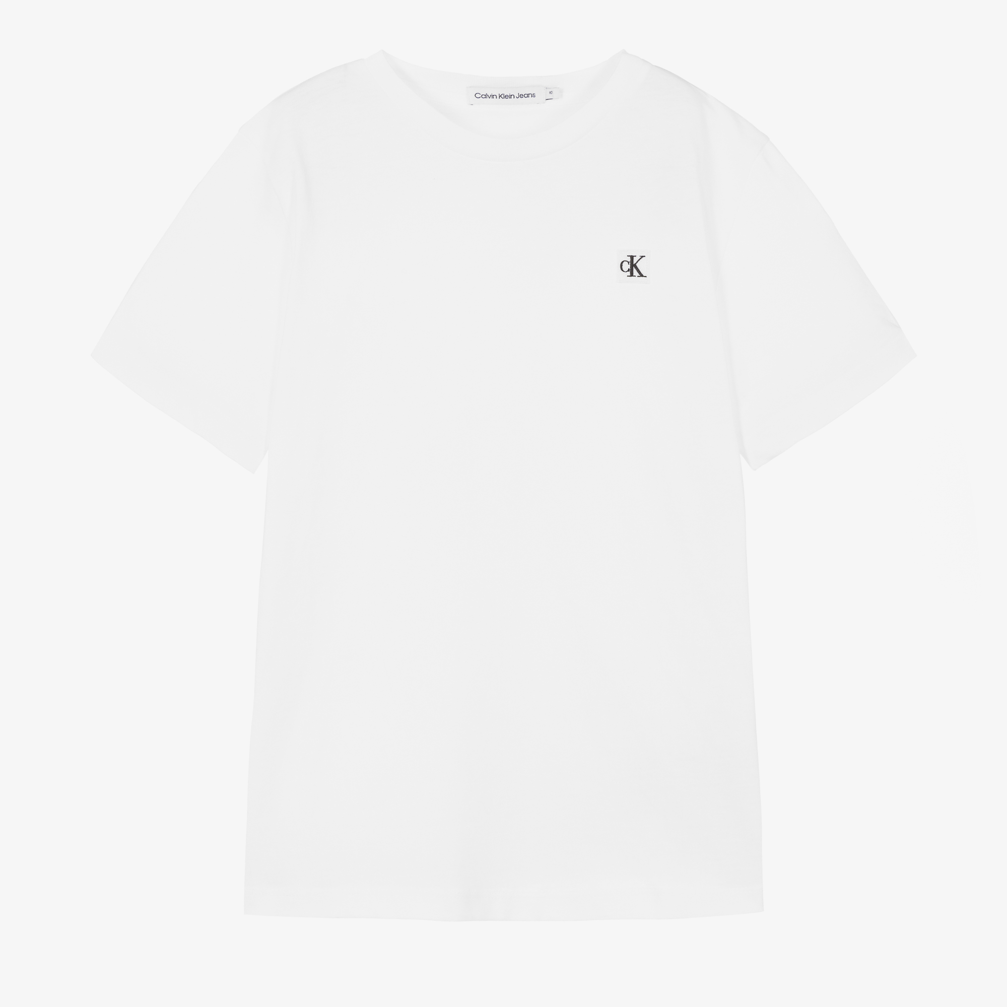 Calvin Klein Jeans - White Organic Cotton T-Shirt | Childrensalon