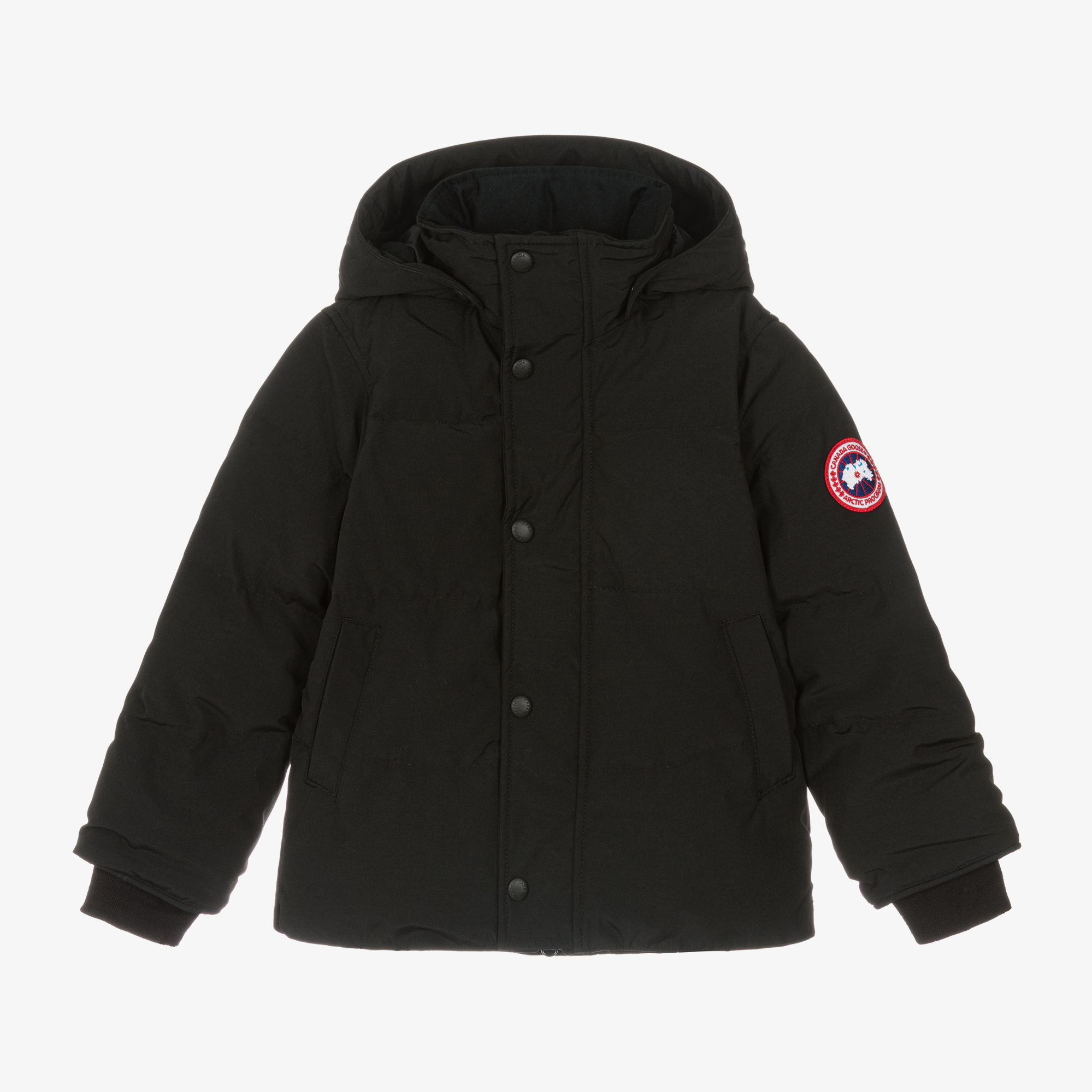 Canada Goose Black Down Padded Snowy Owl Jacket