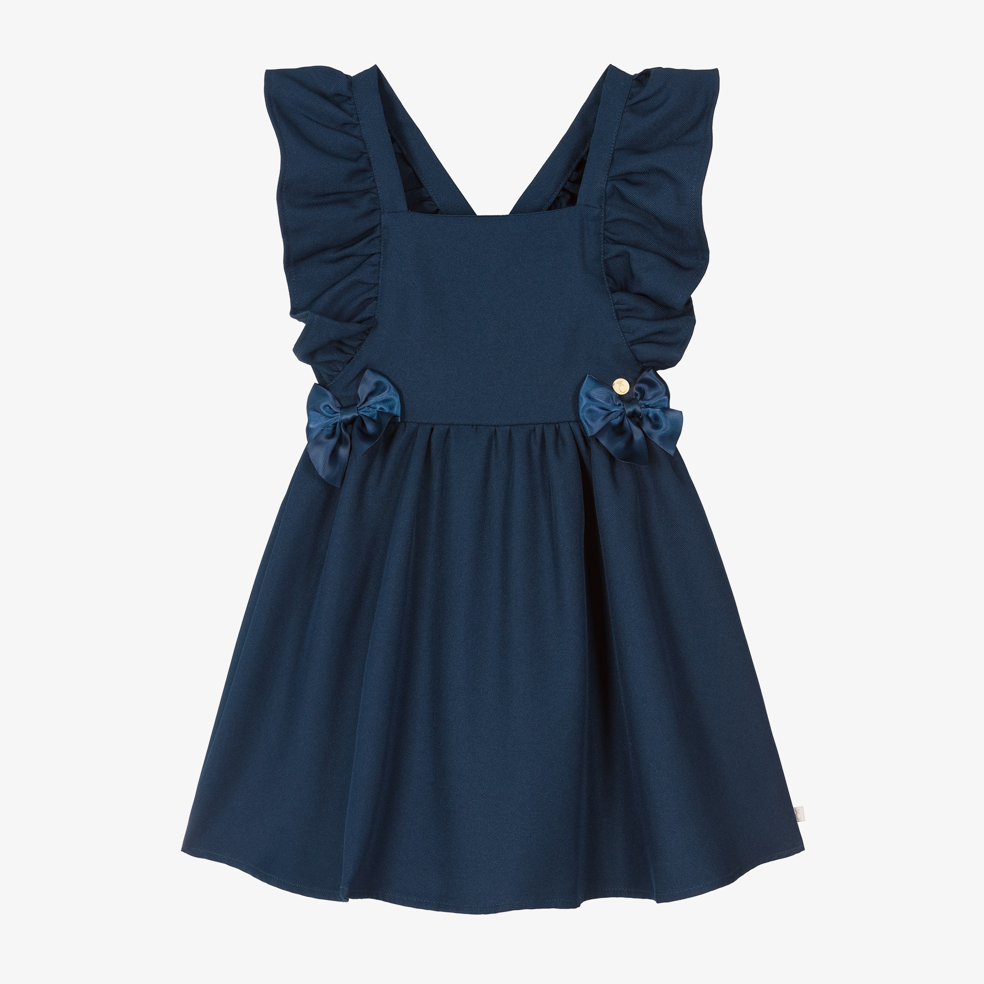 Caramelo Kids - Girls Navy Blue Tulle Dress | Childrensalon