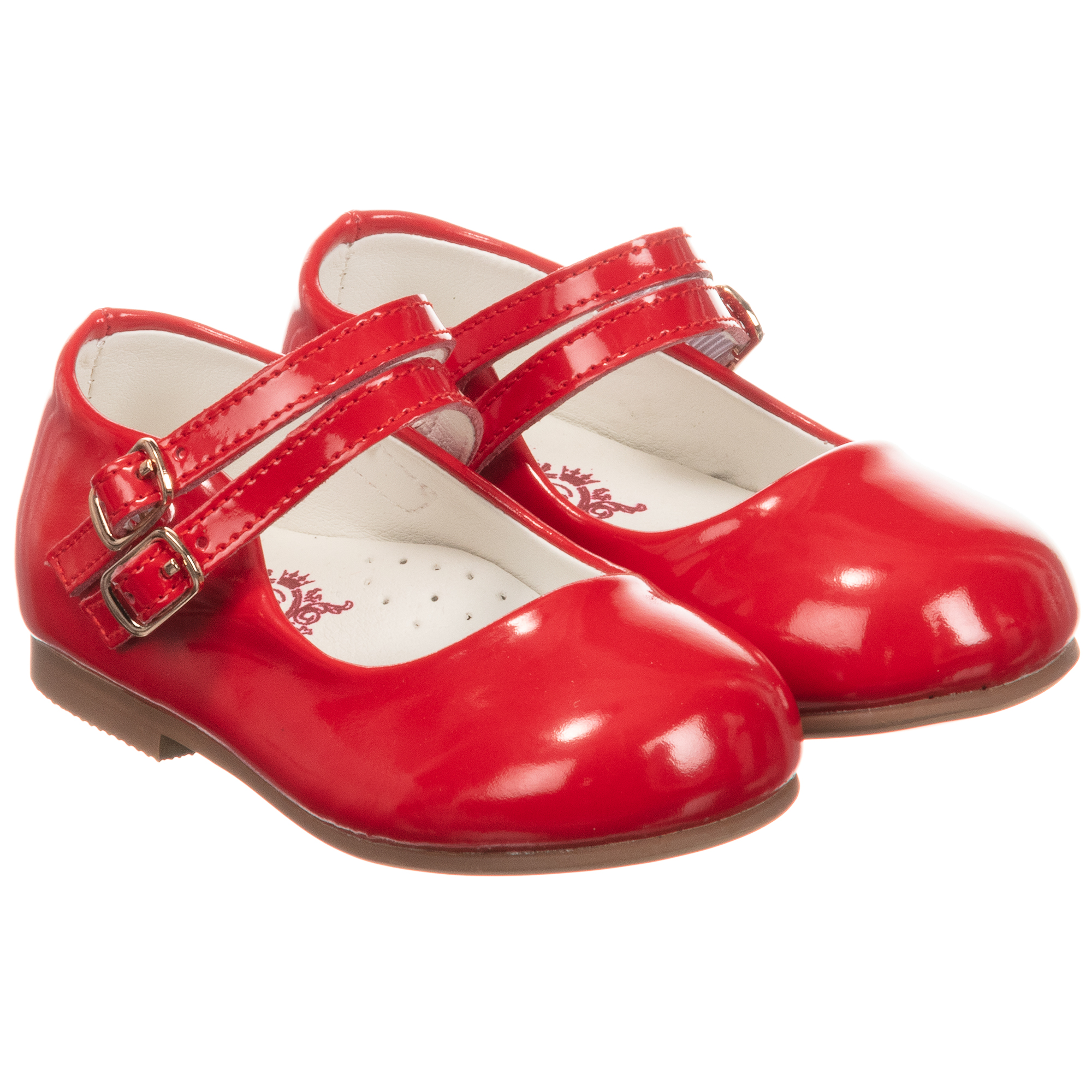 kids red patent shoes