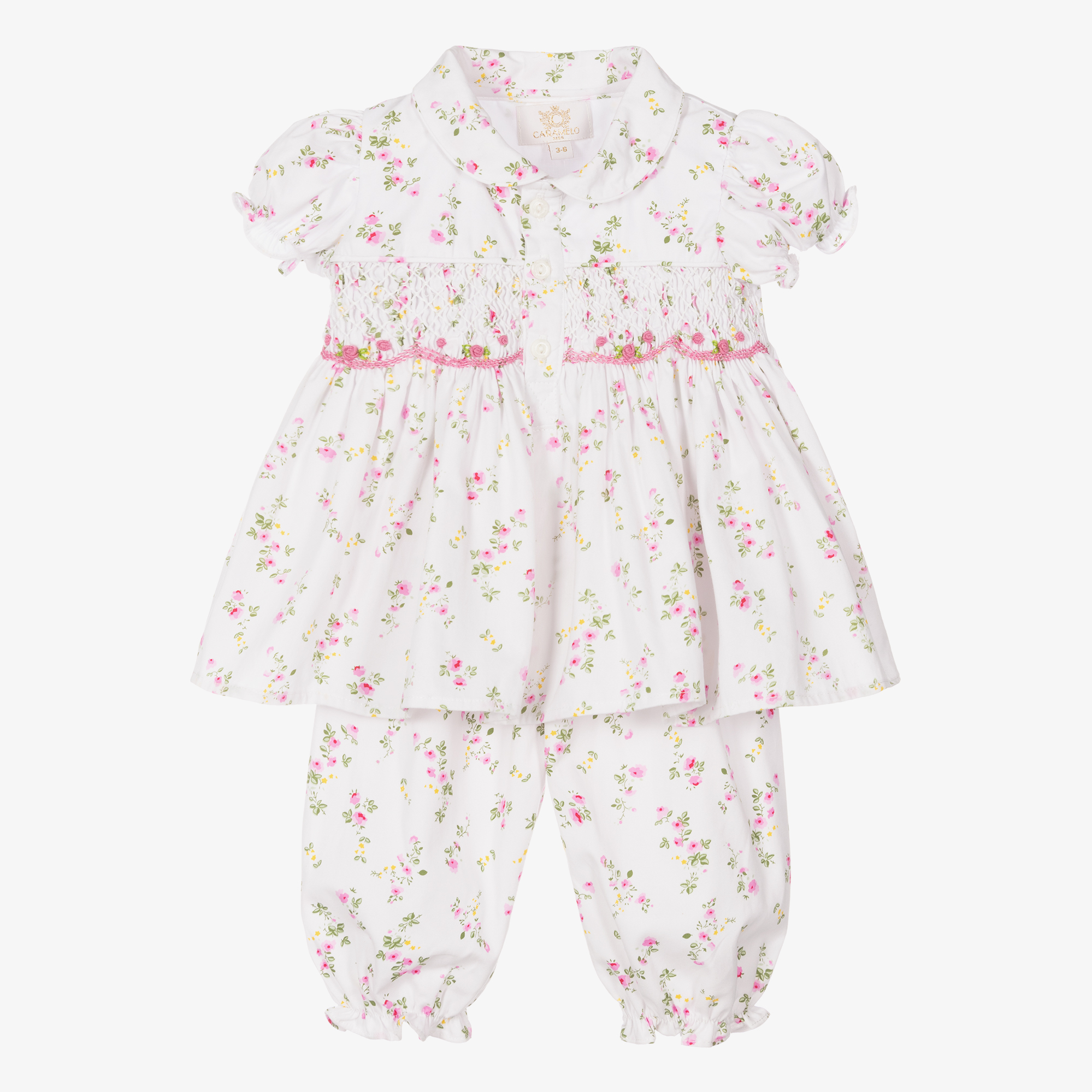 Baby 2025 smocked pyjamas