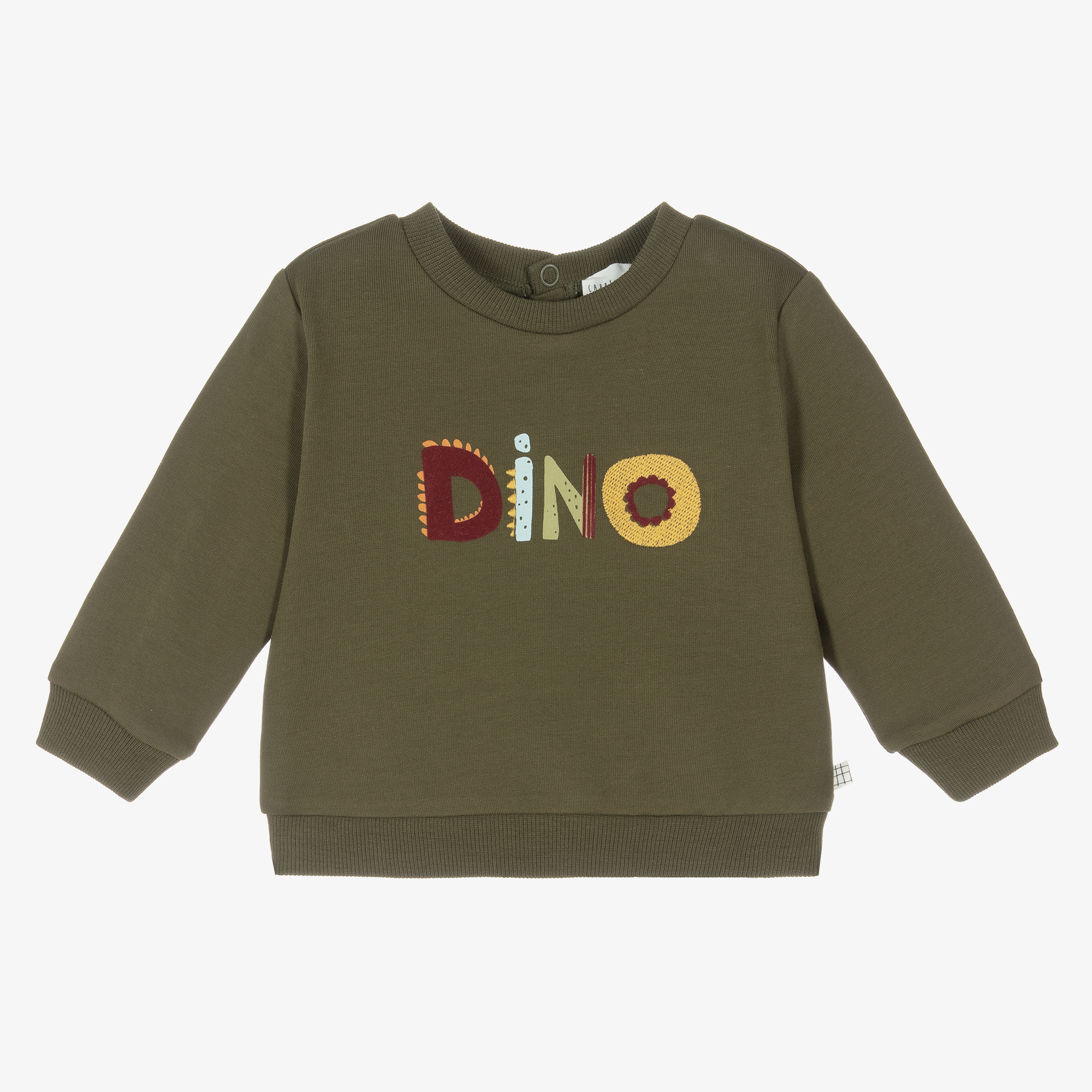 Carrément Beau - Boys Green Organic Cotton Sweatshirt | Childrensalon