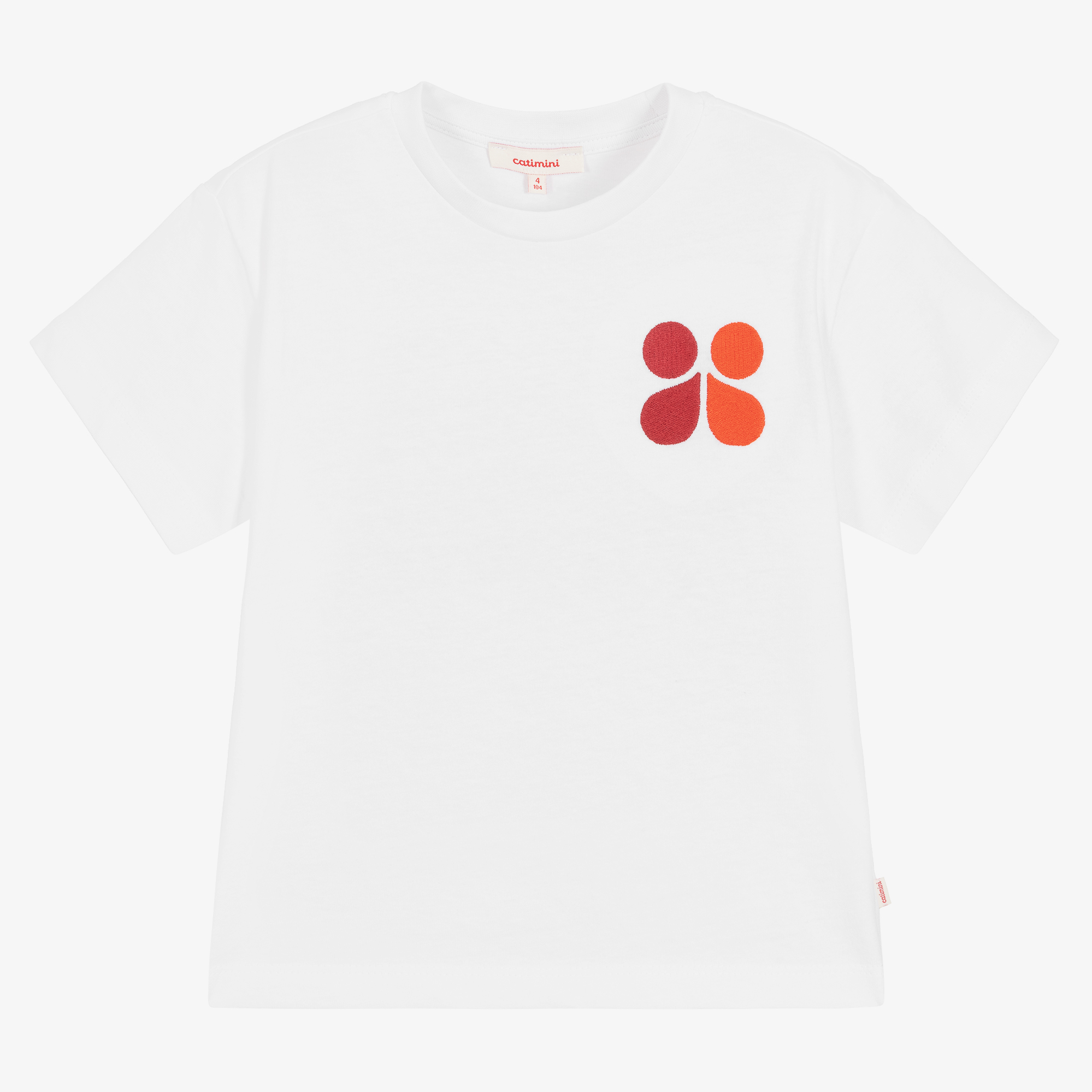Catimini - White Floral T-Shirt | Childrensalon