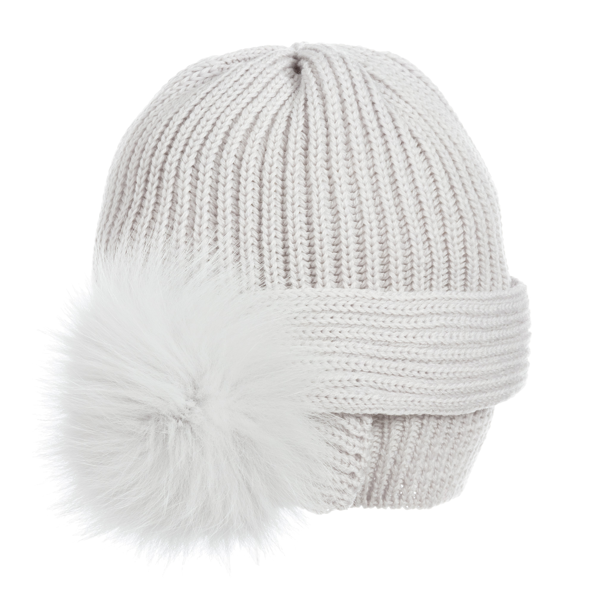 wool pom pom hat