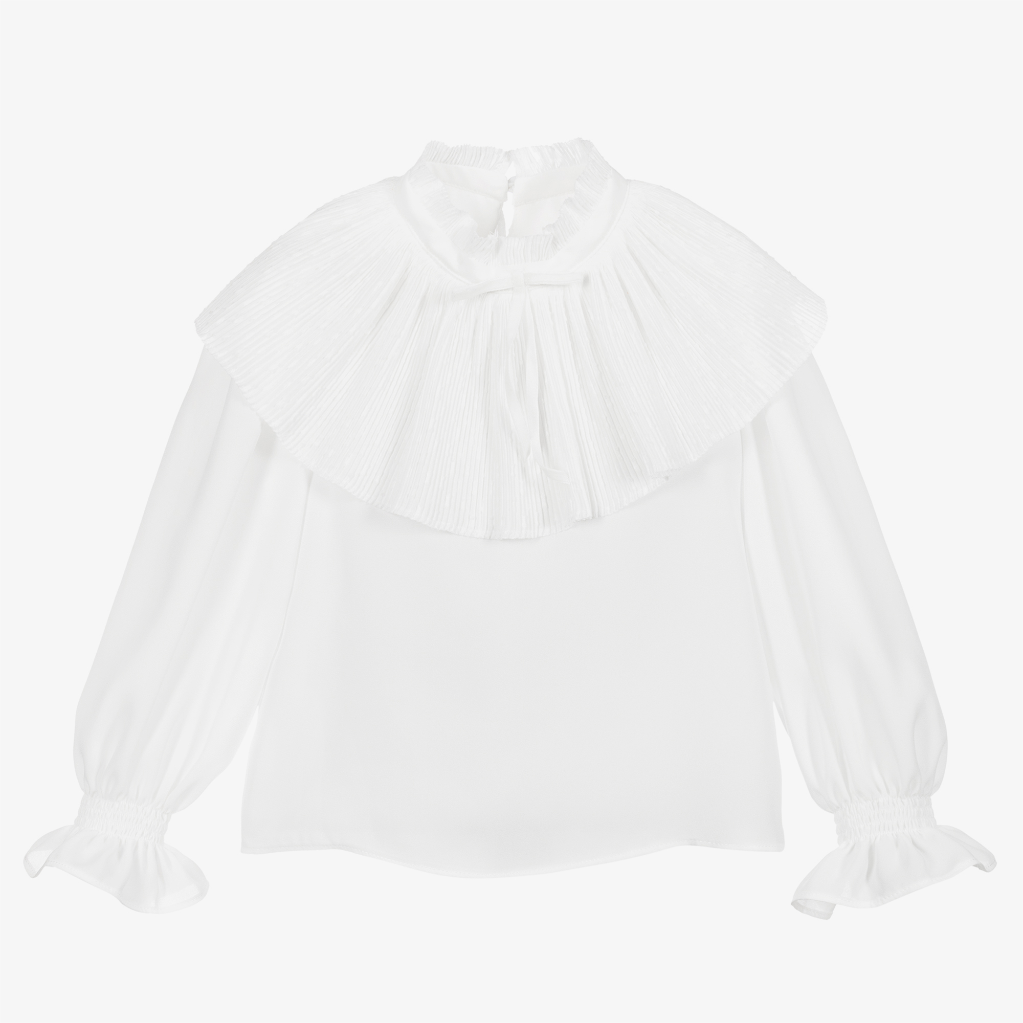 Childrensalon Occasions - Girls White Butterfly Blouse | Childrensalon