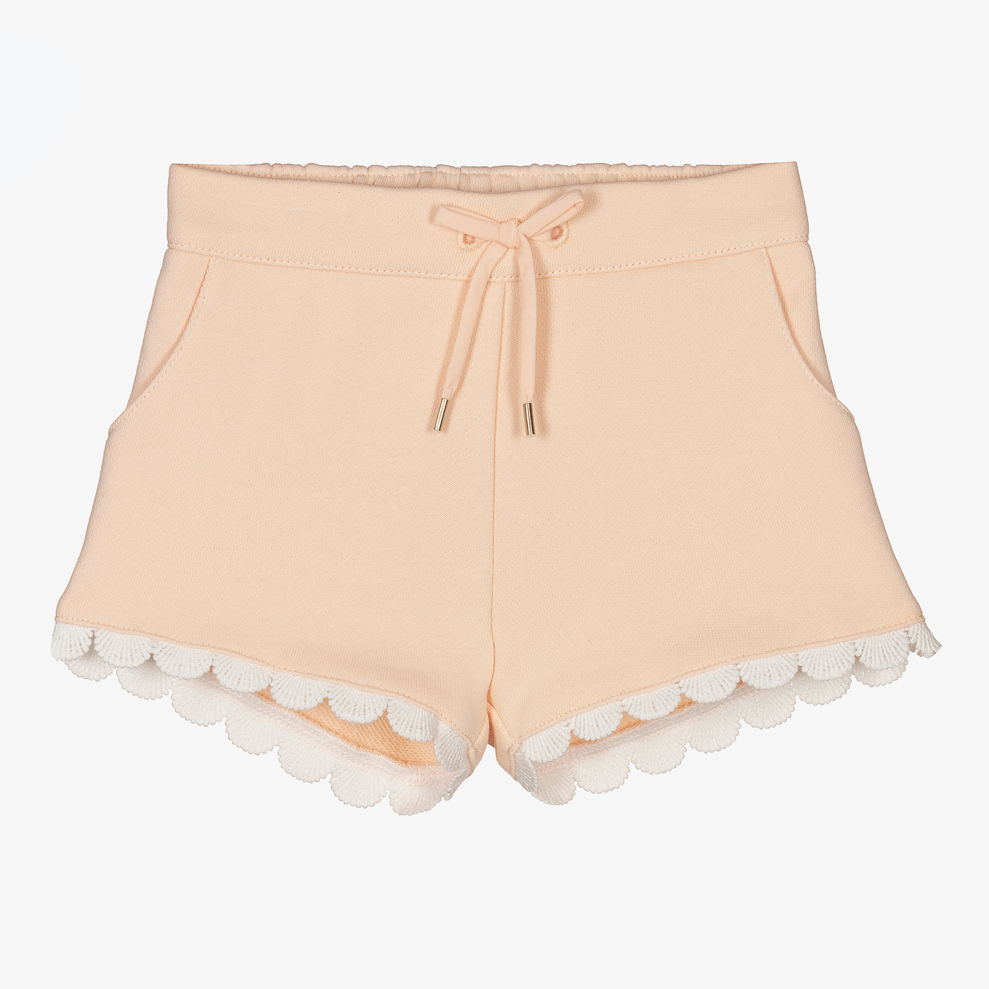 Chloé - Girls Blue Denim Shorts | Childrensalon