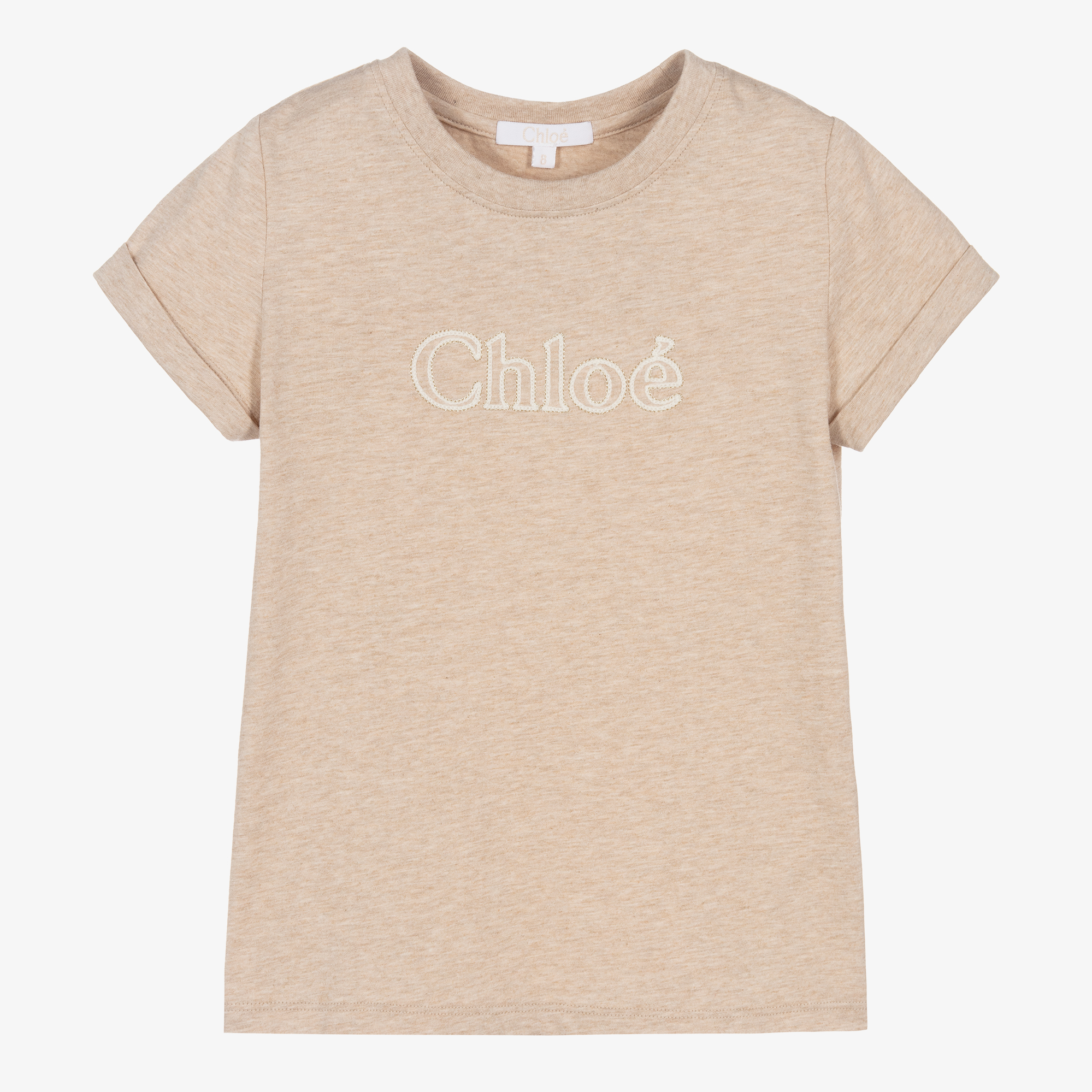 Chloé - Teen Girls Beige Cotton T-Shirt | Childrensalon