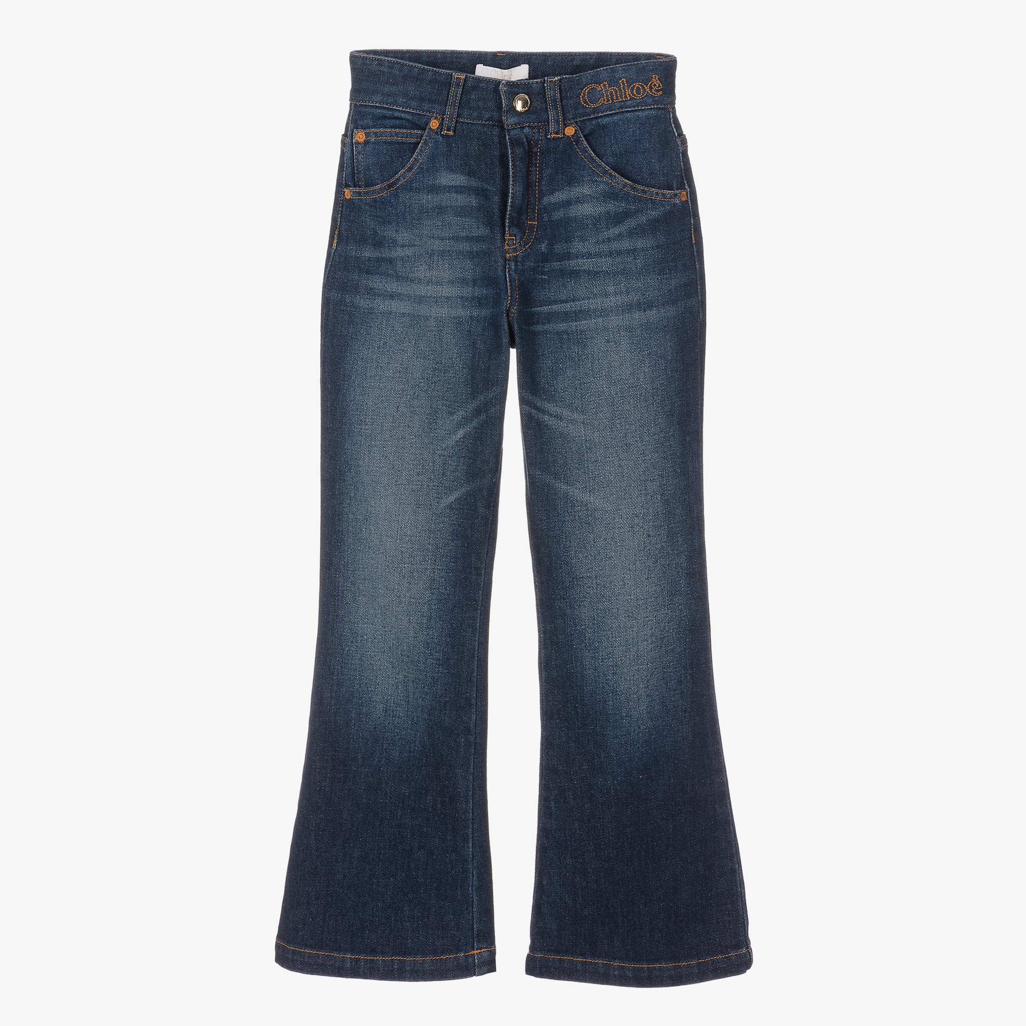 Chloé - Teen Girls Blue Denim Jeans | Childrensalon