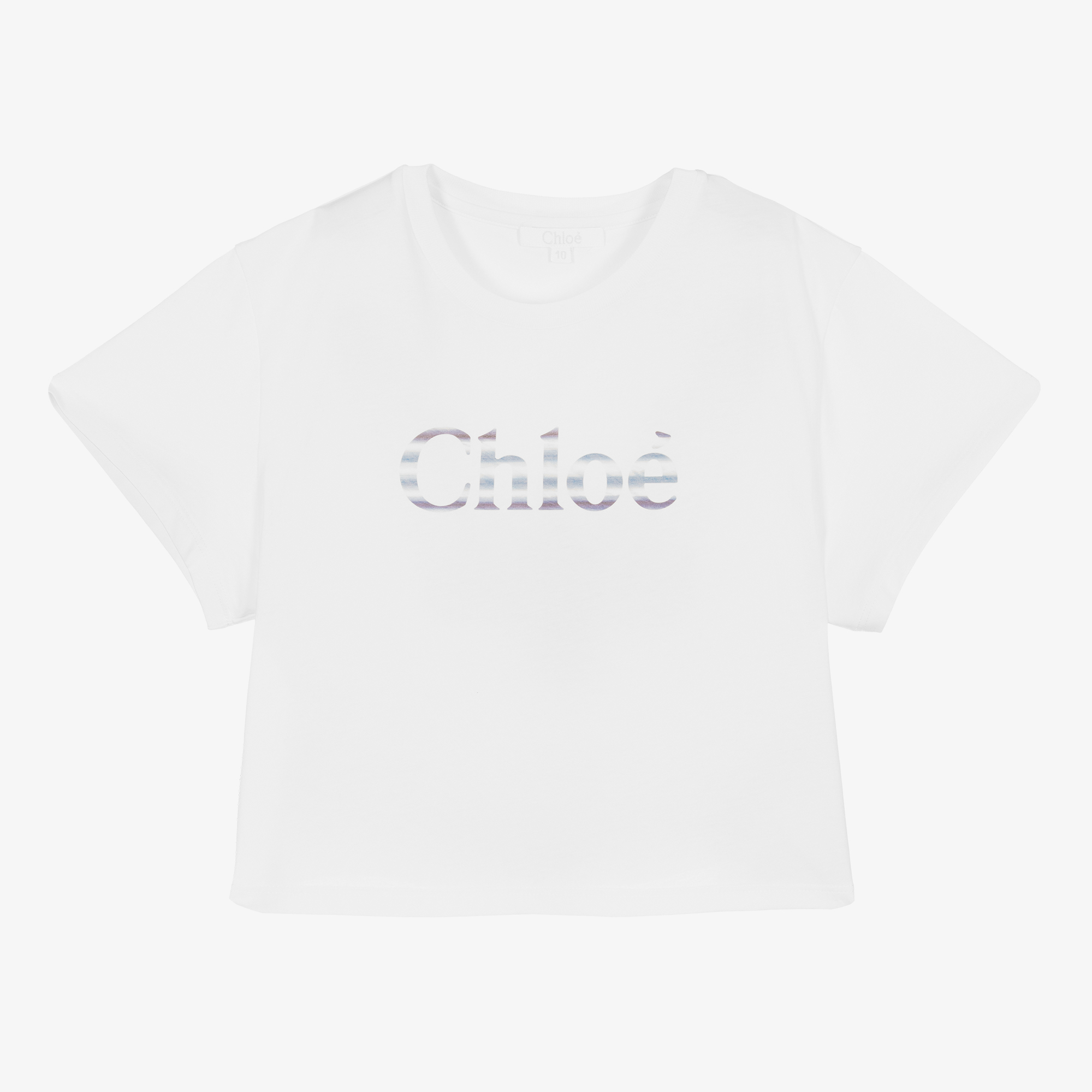 Chloé - Girls White Leather Trainers | Childrensalon